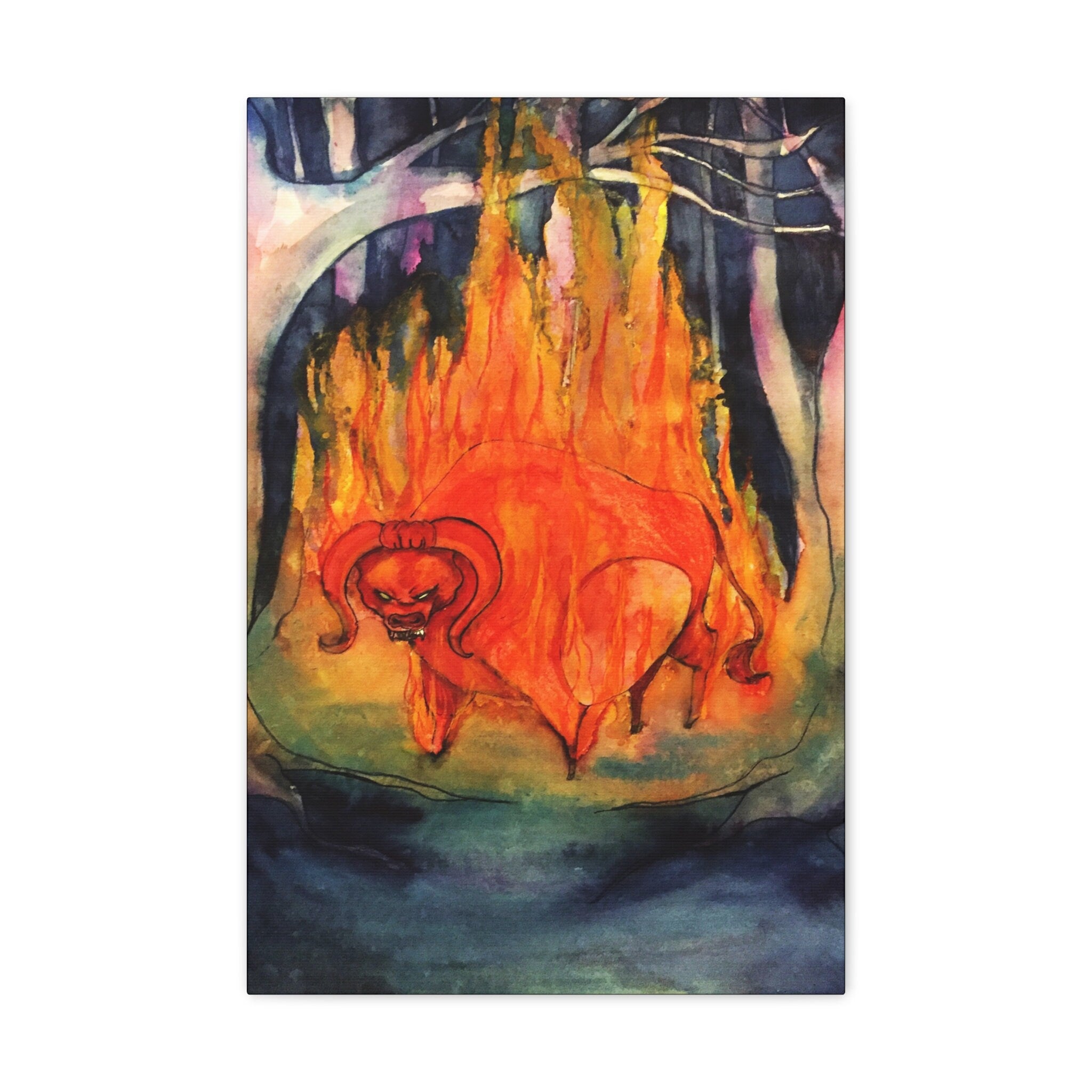The Red Bull · Canvas Print