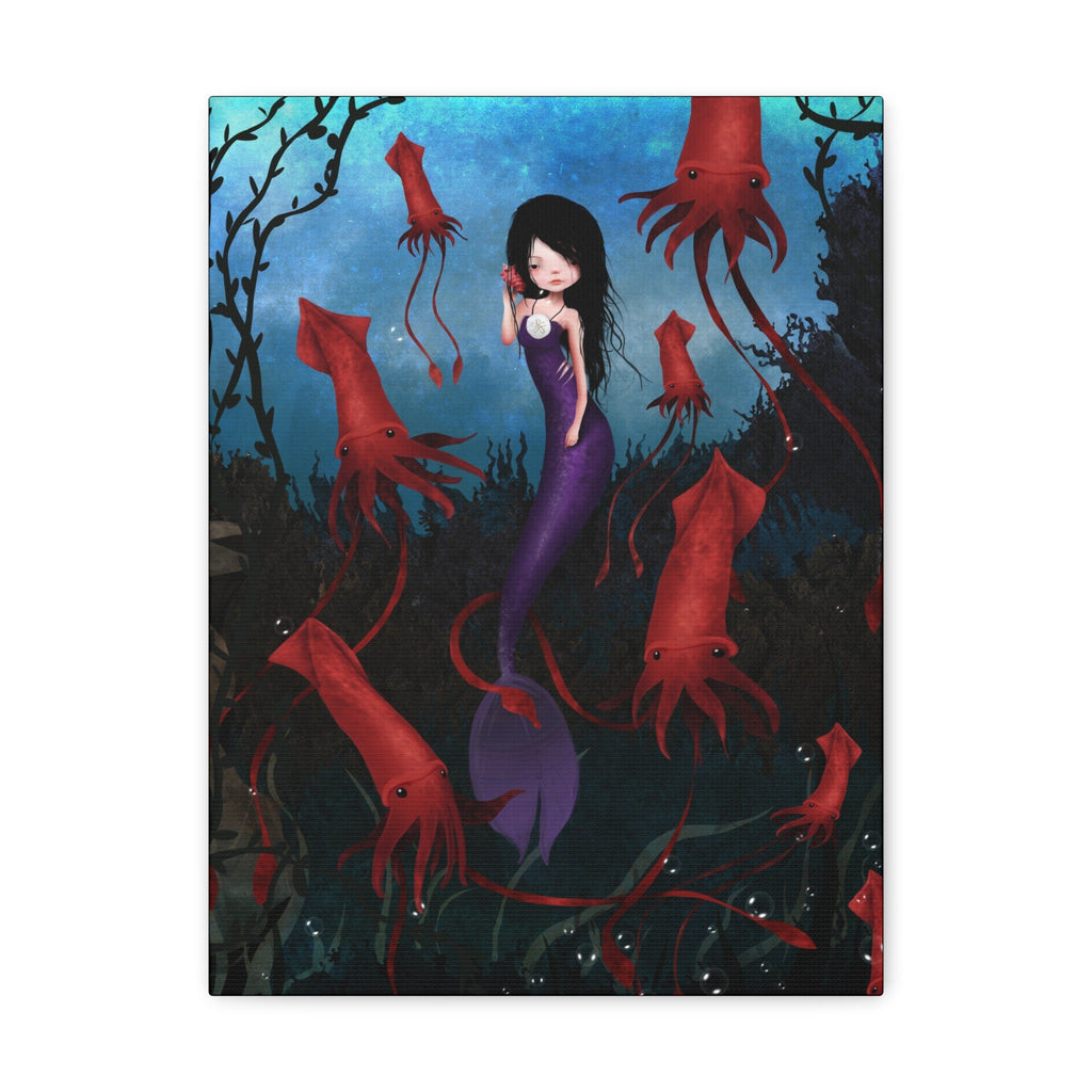 Purple Mermaid · Canvas Print