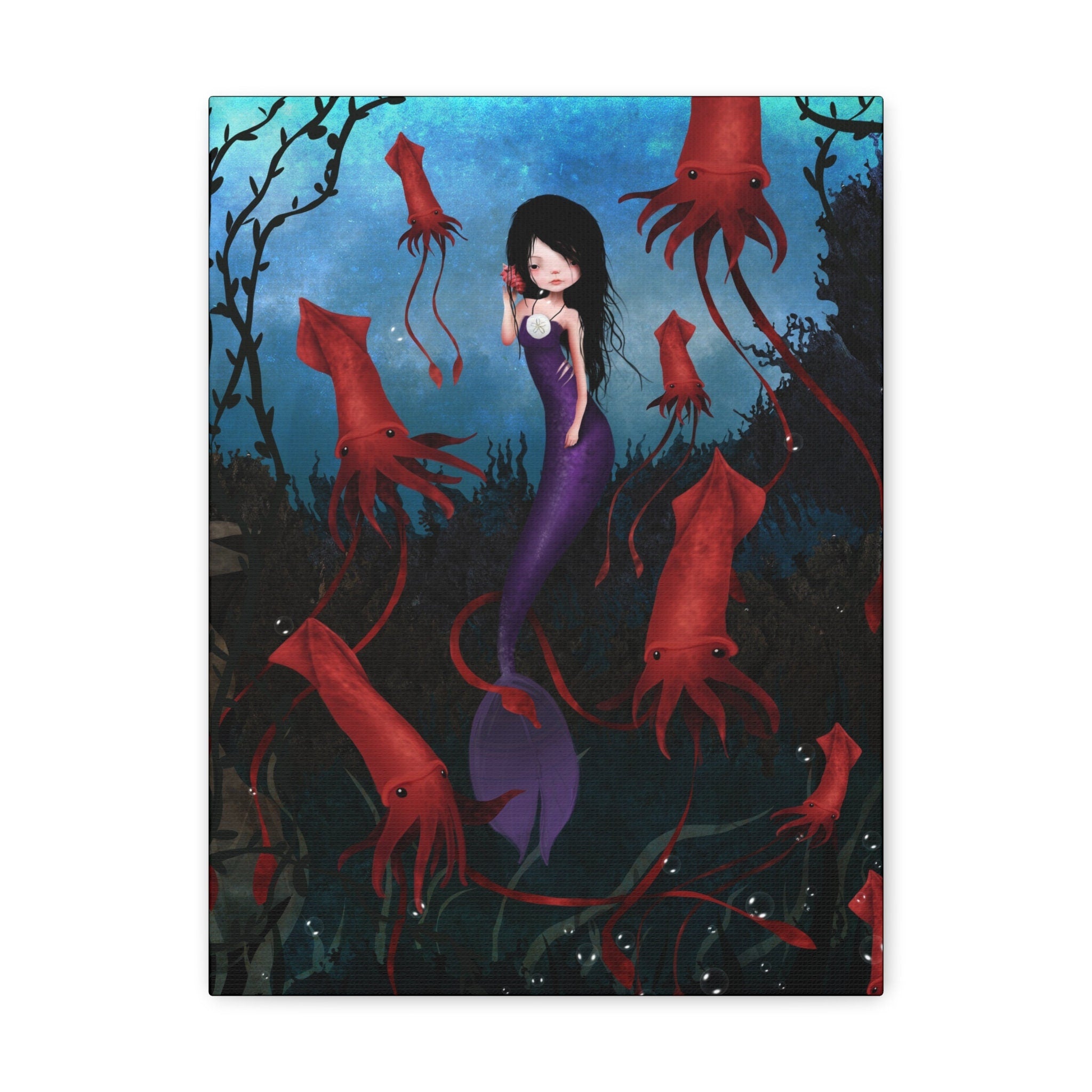 Purple Mermaid · Canvas Print