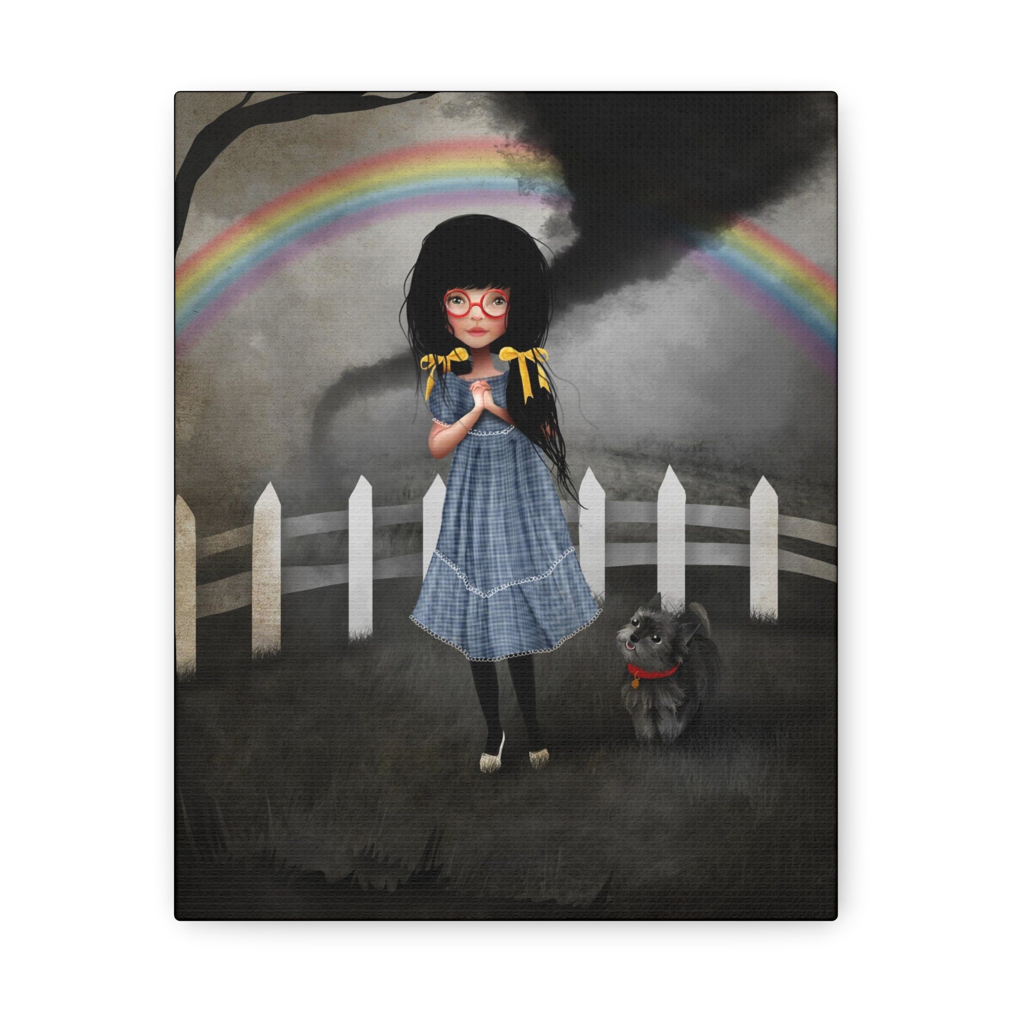 Dorothy and Toto of Kansas · Canvas Print