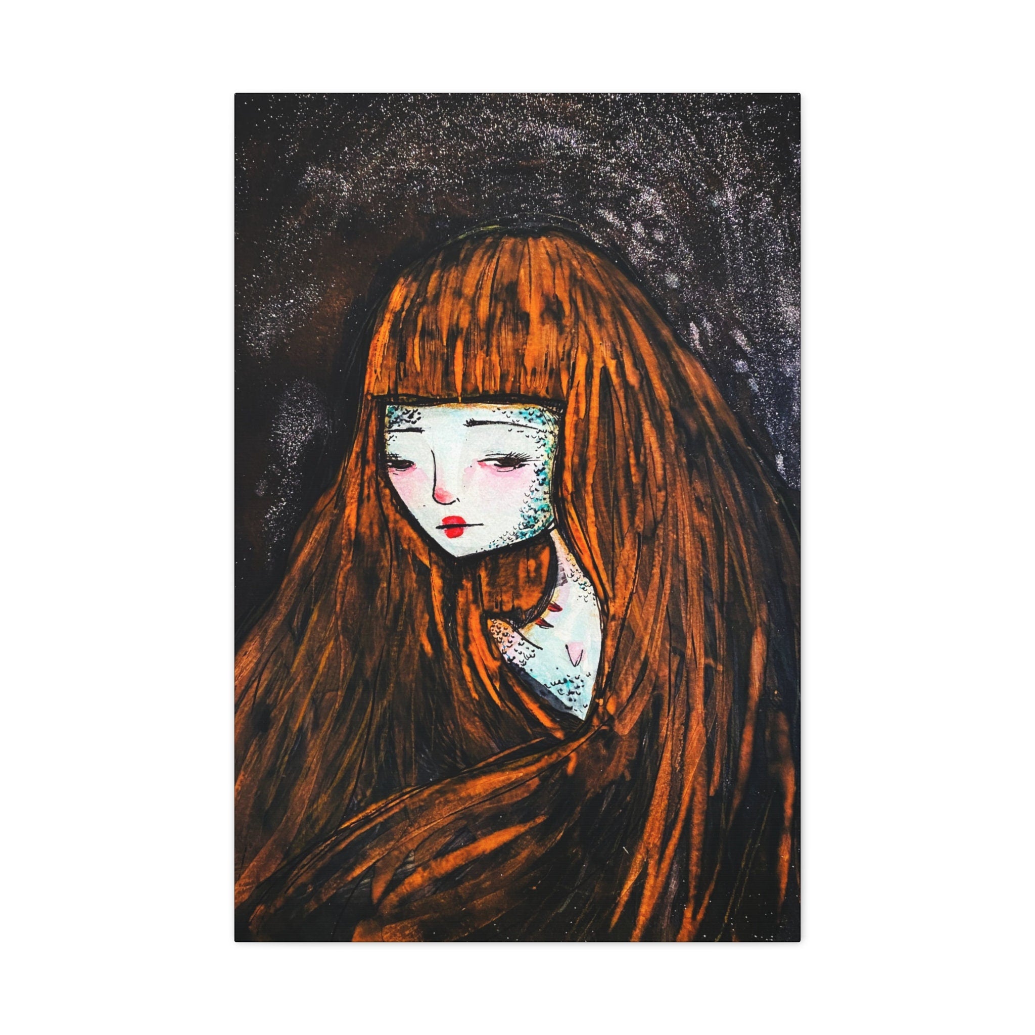 Monster Self Portrait · Canvas Print