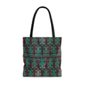 Cinderellas Castle in Green and Red Neon · Tote Bag