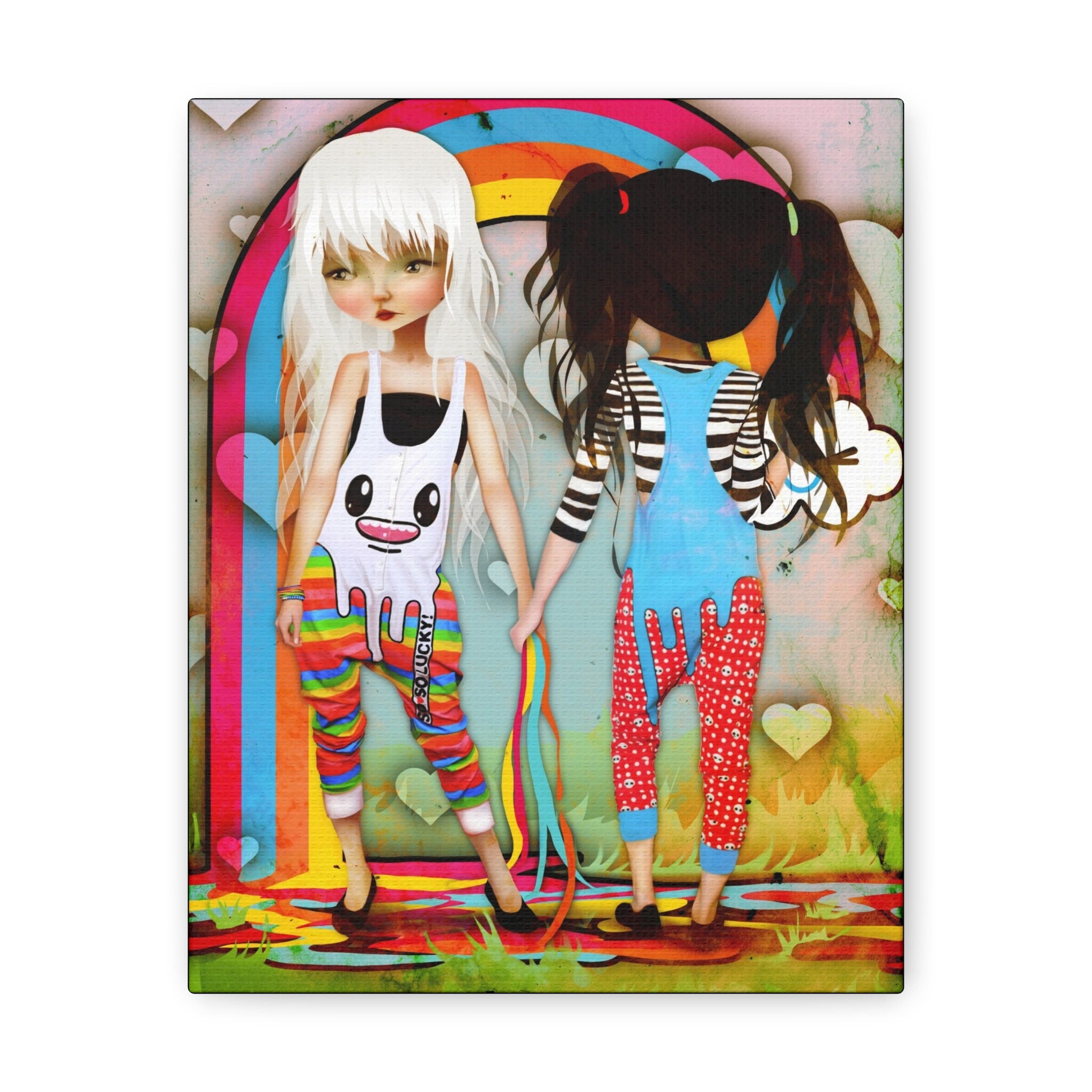 So So Happy Rainbow · Canvas Print