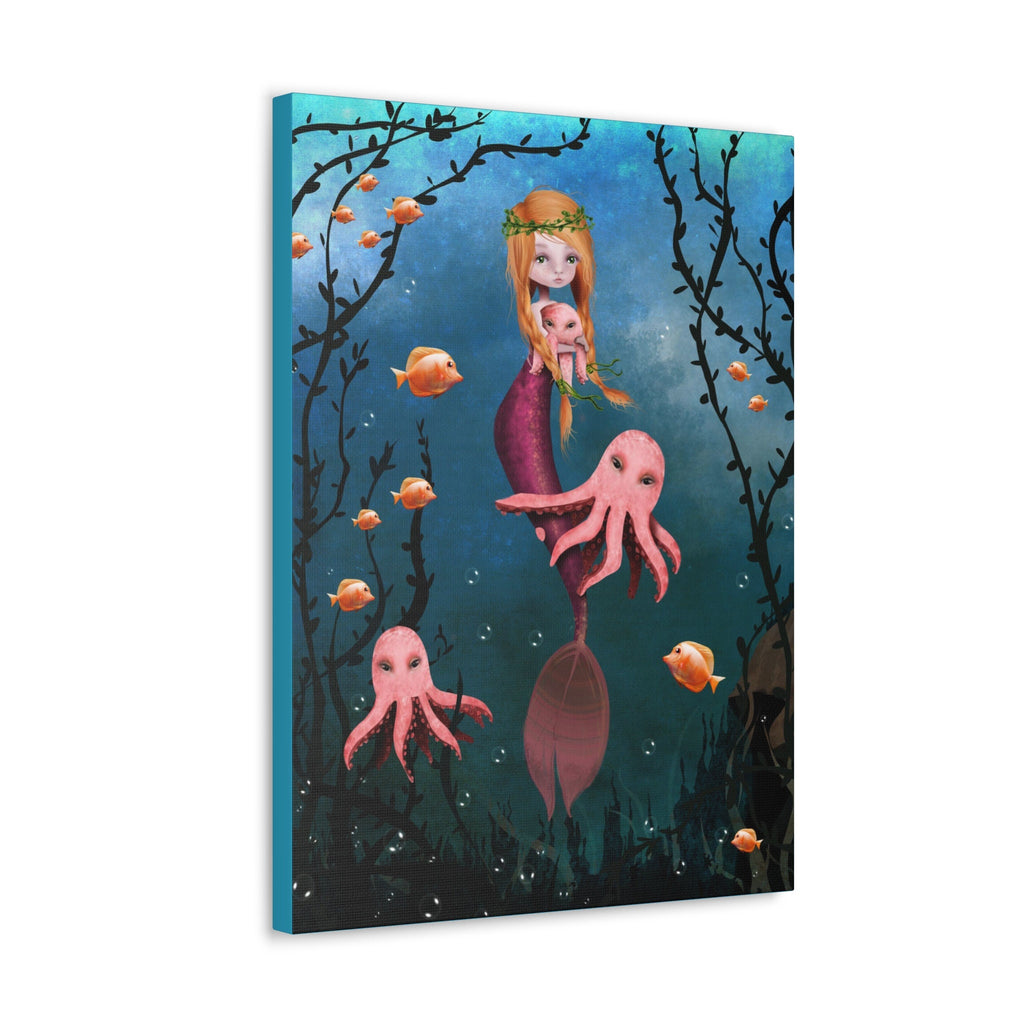 Ginger Mermaid · Canvas Print