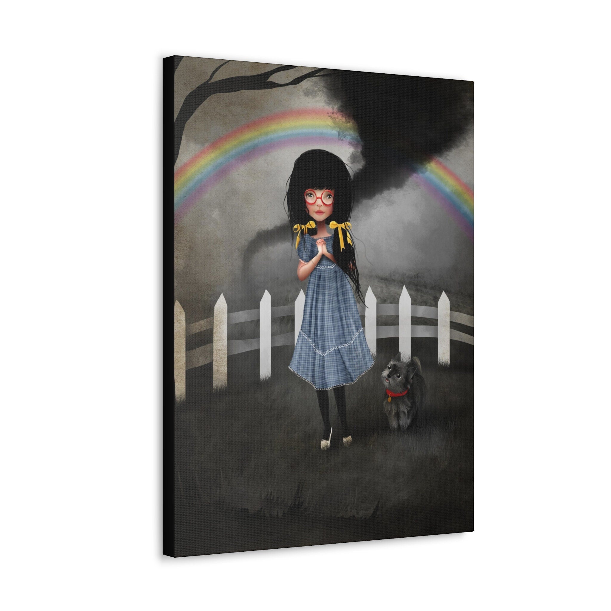 Dorothy and Toto of Kansas · Canvas Print
