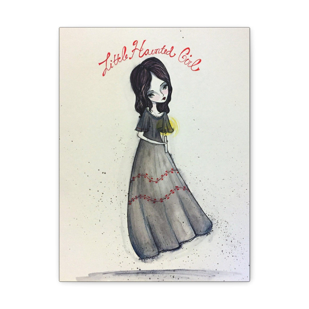 Little Haunted Girl · Canvas Print