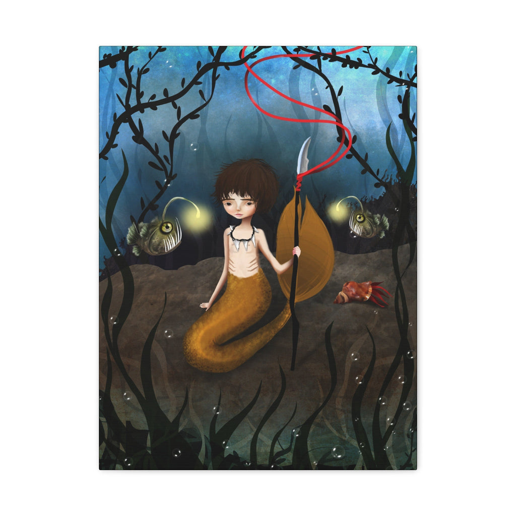 Yellow Merboy · Canvas Print