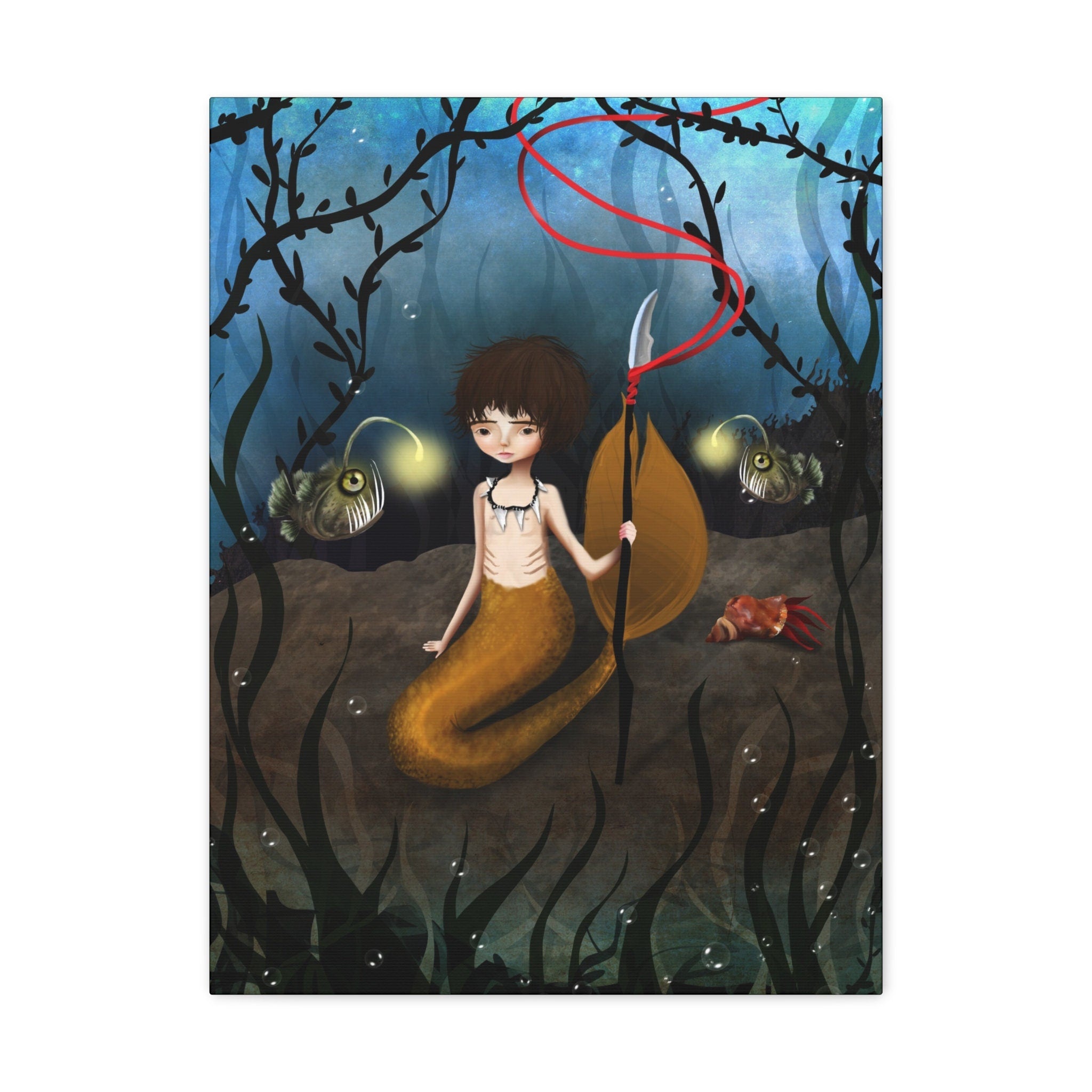 Yellow Merboy · Canvas Print
