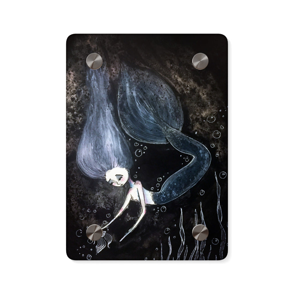 Underwater Dark Mermaid Siren Wall Art Panel · Acrylic Print