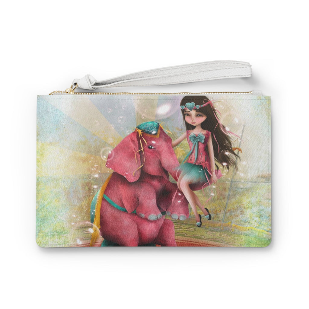 Chelsea and Beatriz the Pink Elephant · Clutch Bag
