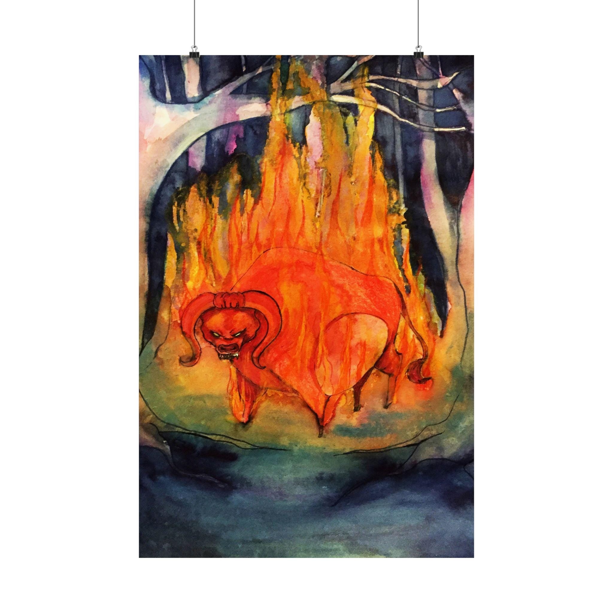 The Red Bull · Poster Print