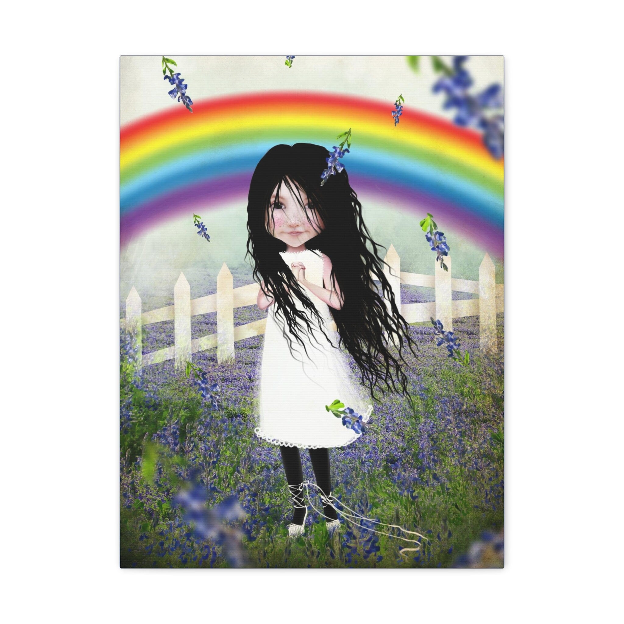 Bluebonnet Lane · Canvas Print