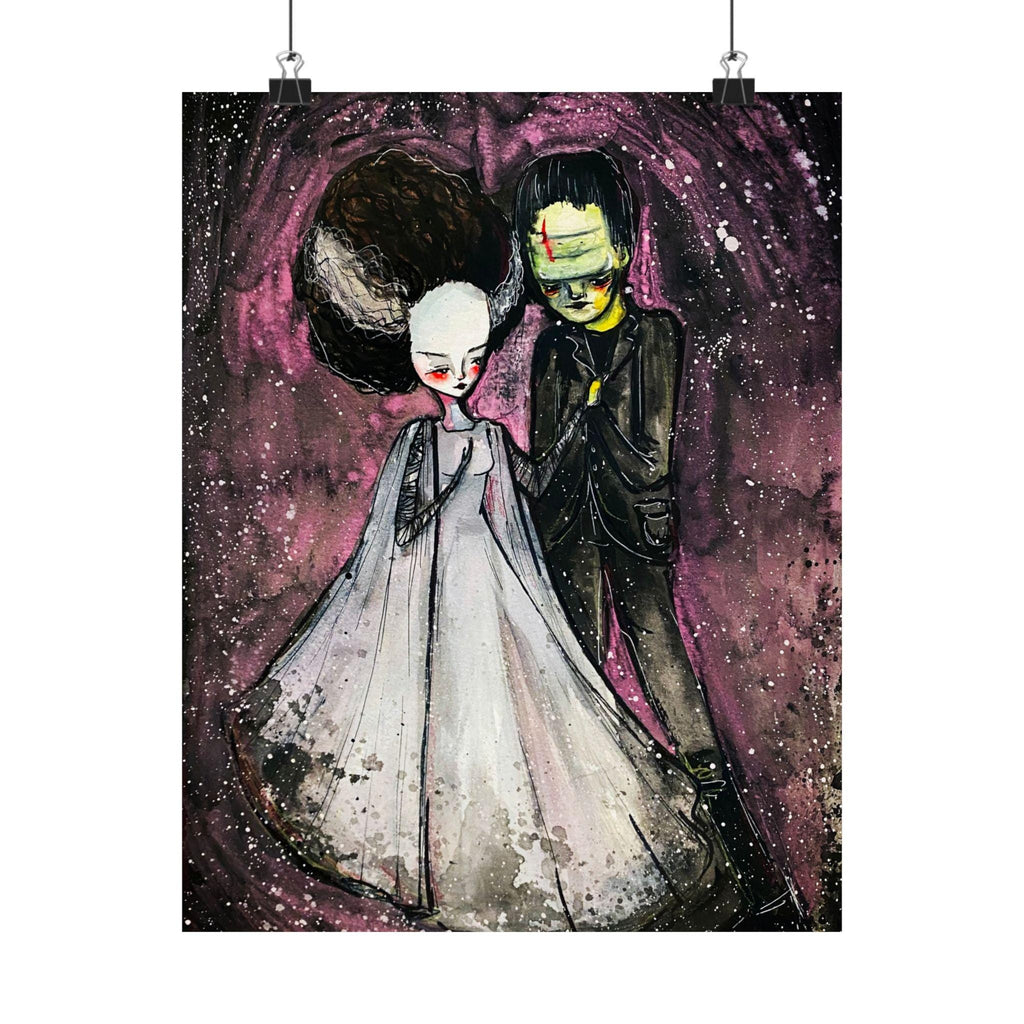 The Monster and his Bride · Poster Print