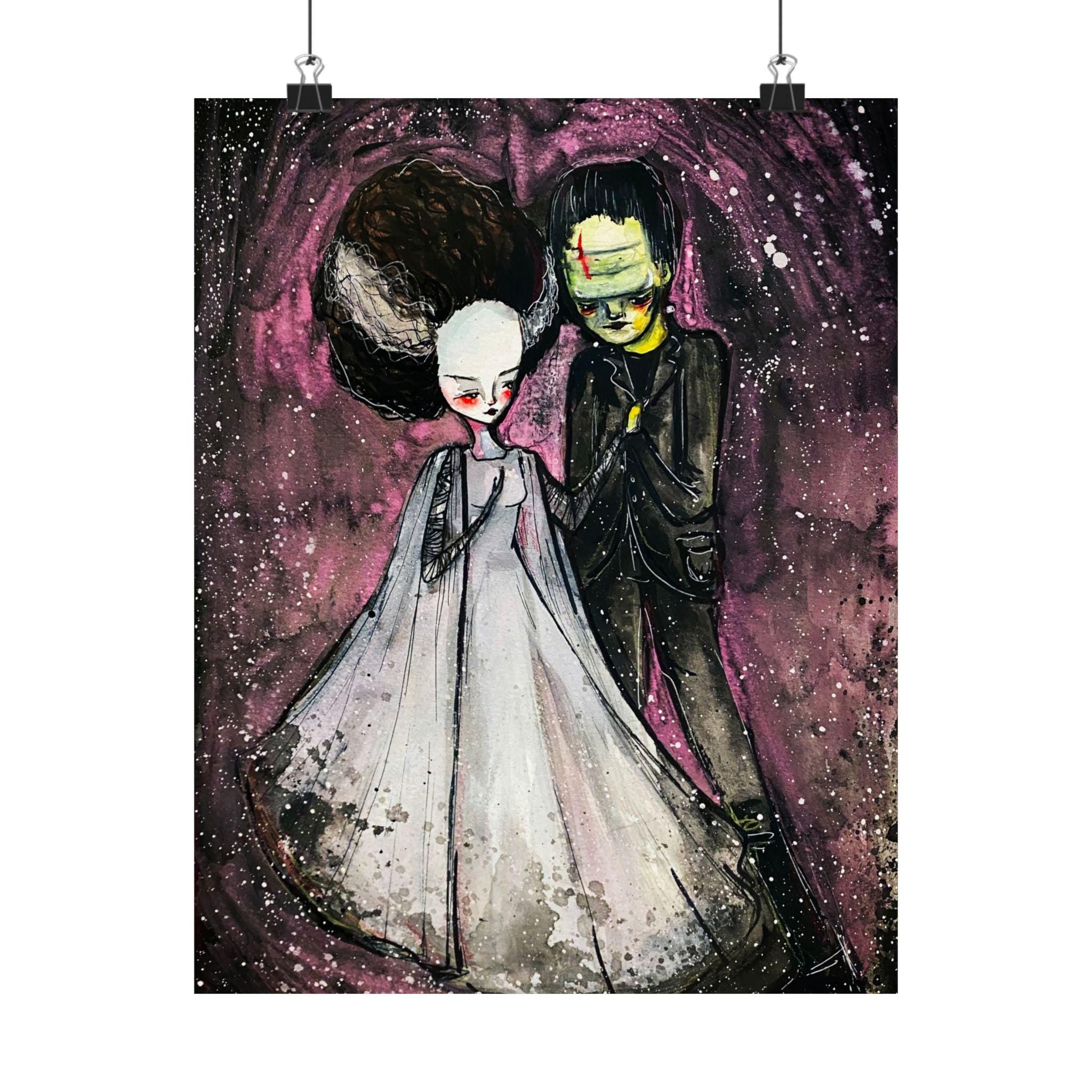The Monster and his Bride · Poster Print