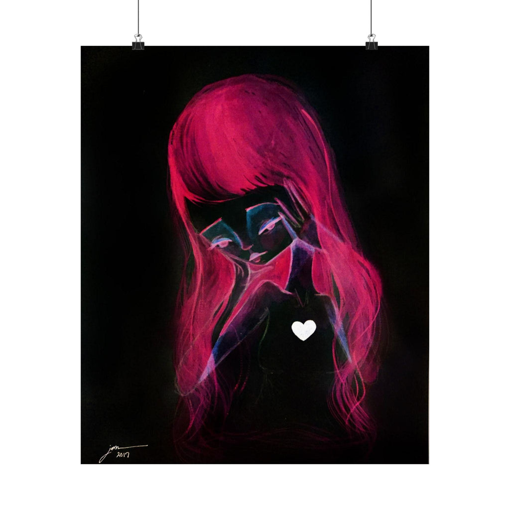 Girl Inverted · Poster Print