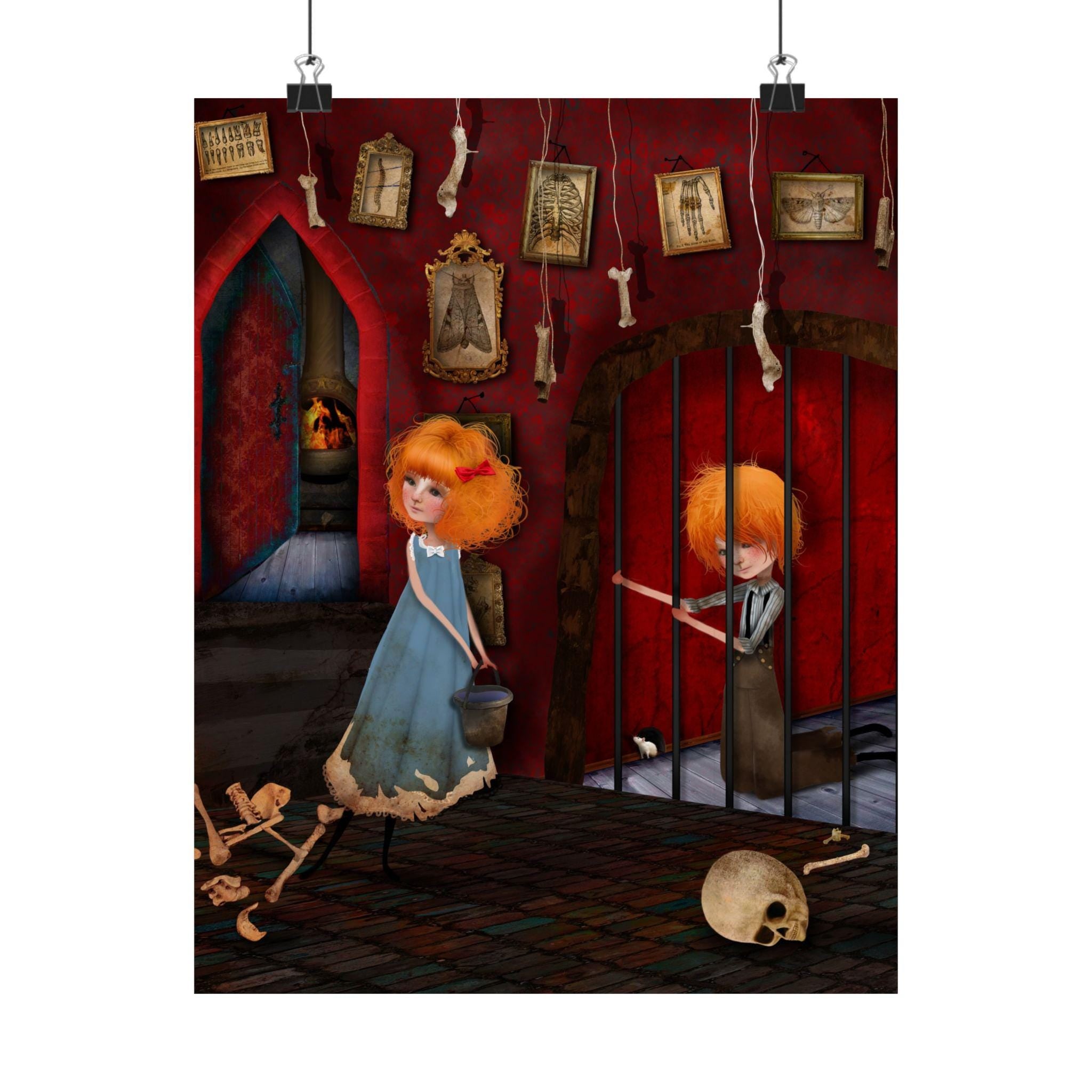 Hansel and Gretel Captive · Poster Print