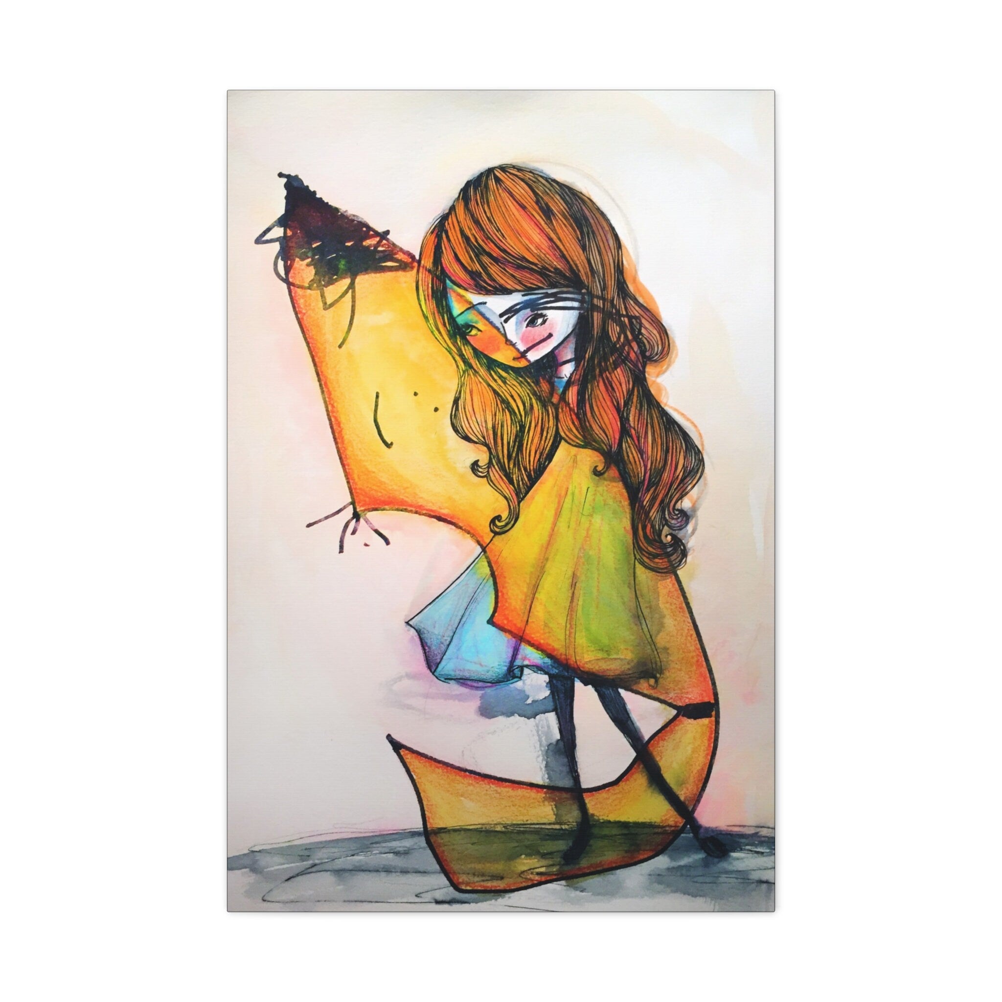 Yellow Friend · Canvas Print