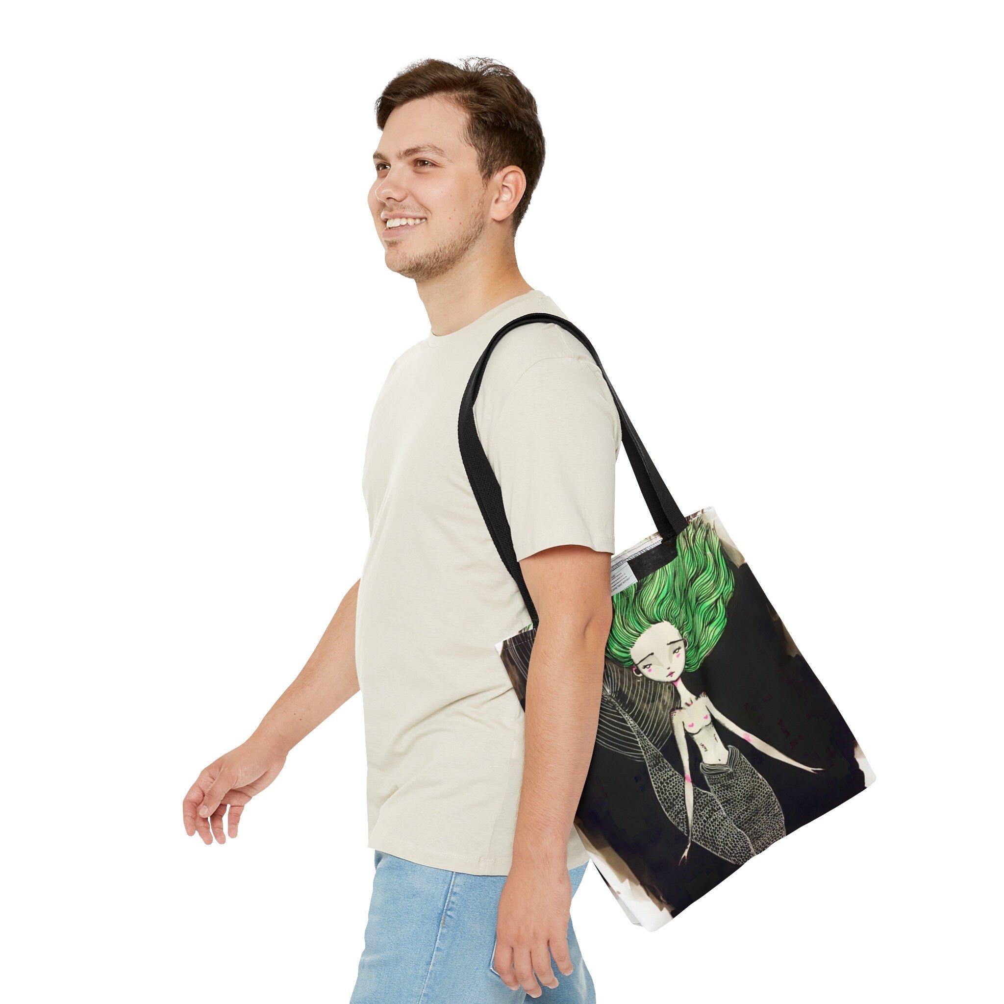 Little Green Mermaid · Tote Bag