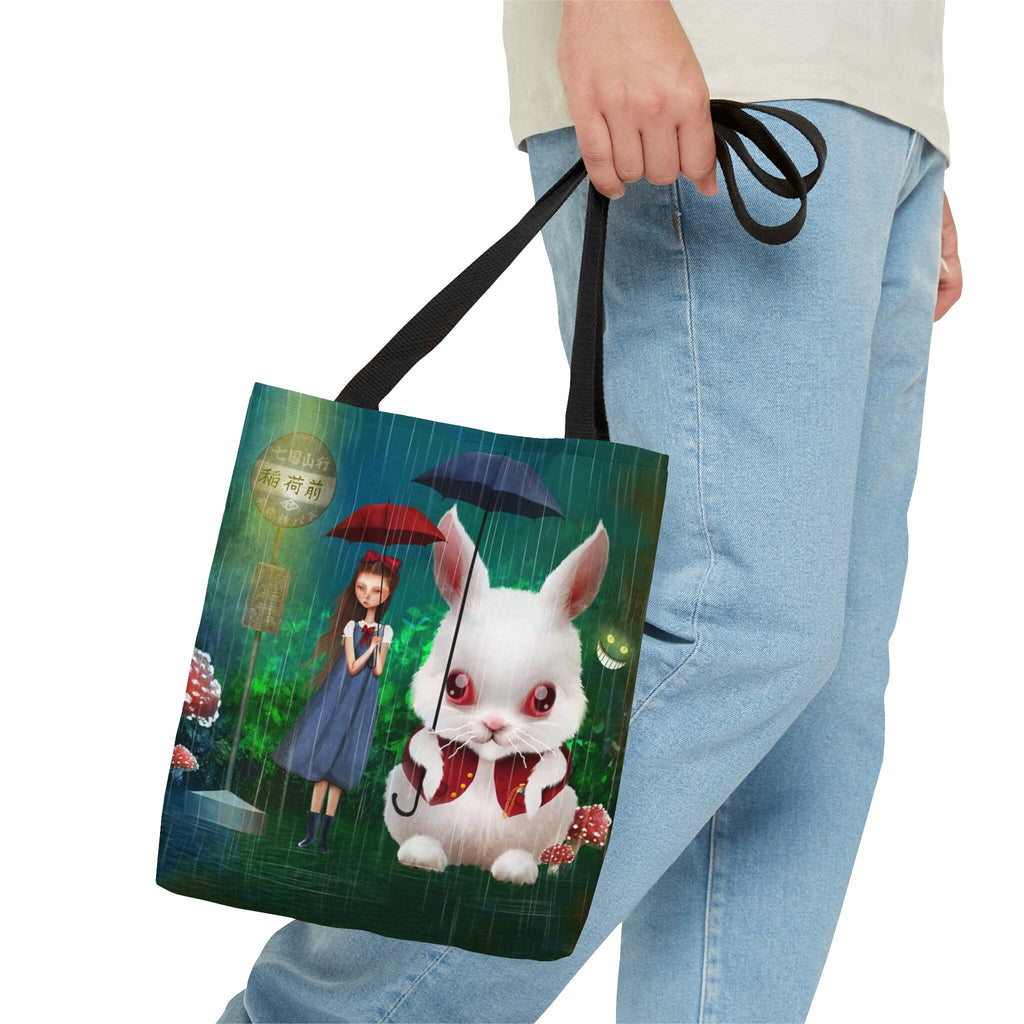 Alice in Wonderland Totoro · Tote Bag