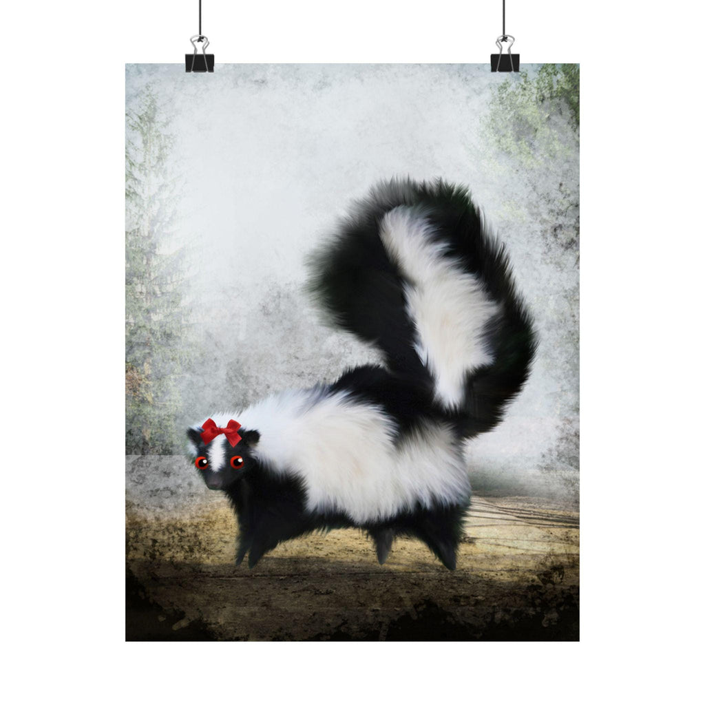 Ms. Skunk on her Own · Poster Print