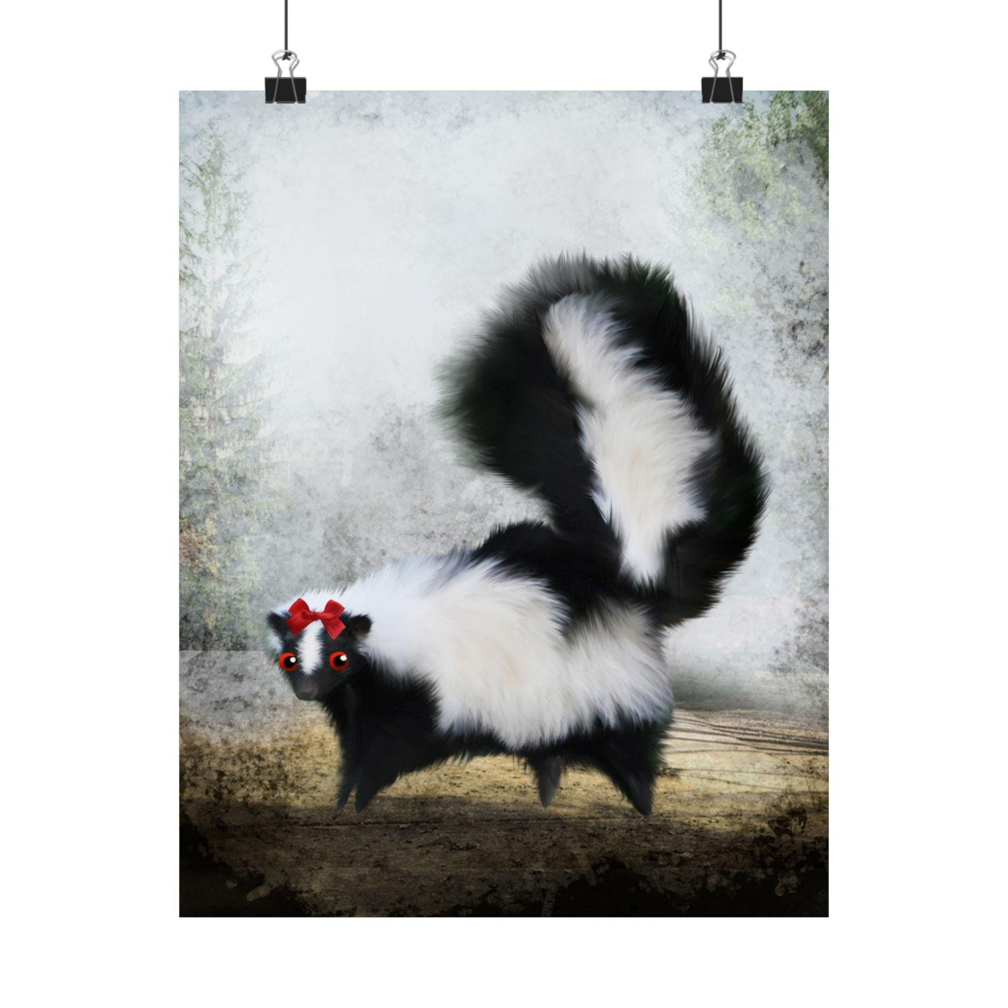 Ms. Skunk on her Own · Poster Print