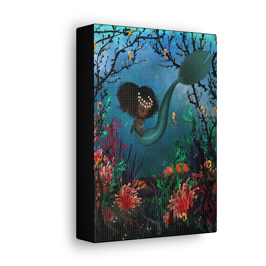 Teal Mermaid · Canvas Print