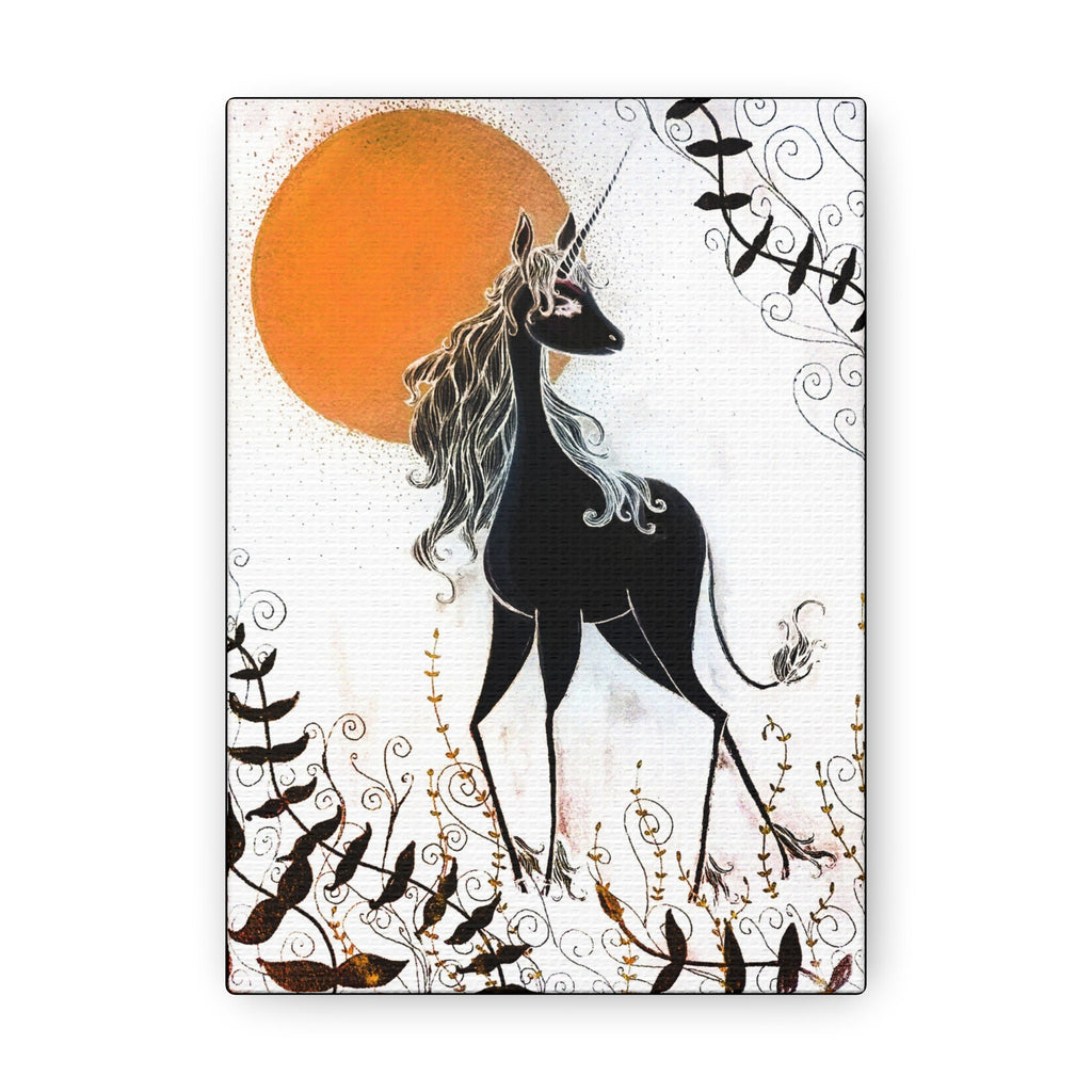 The Last Unicorn Inverted · Canvas Print