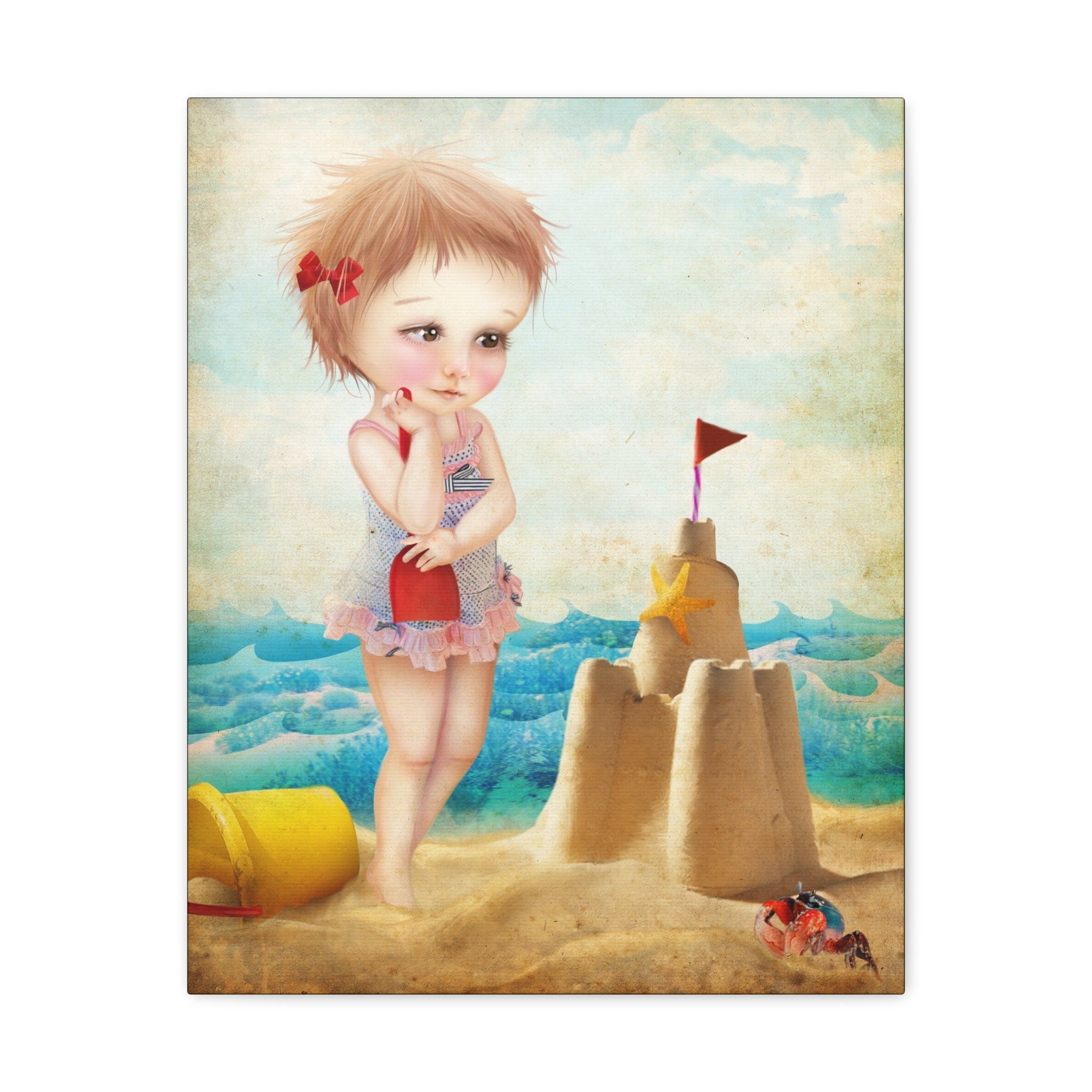 Samantha at the Shore · Canvas Print
