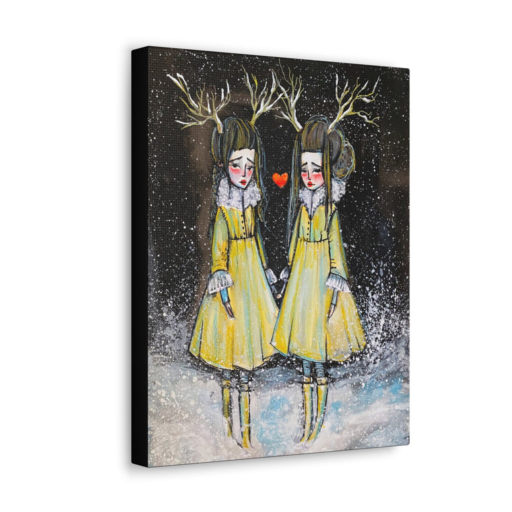 Winter Sisters · Canvas Print
