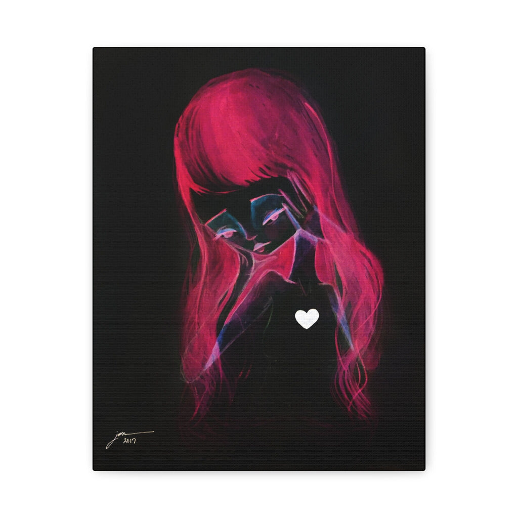 Girl Inverted · Canvas Print