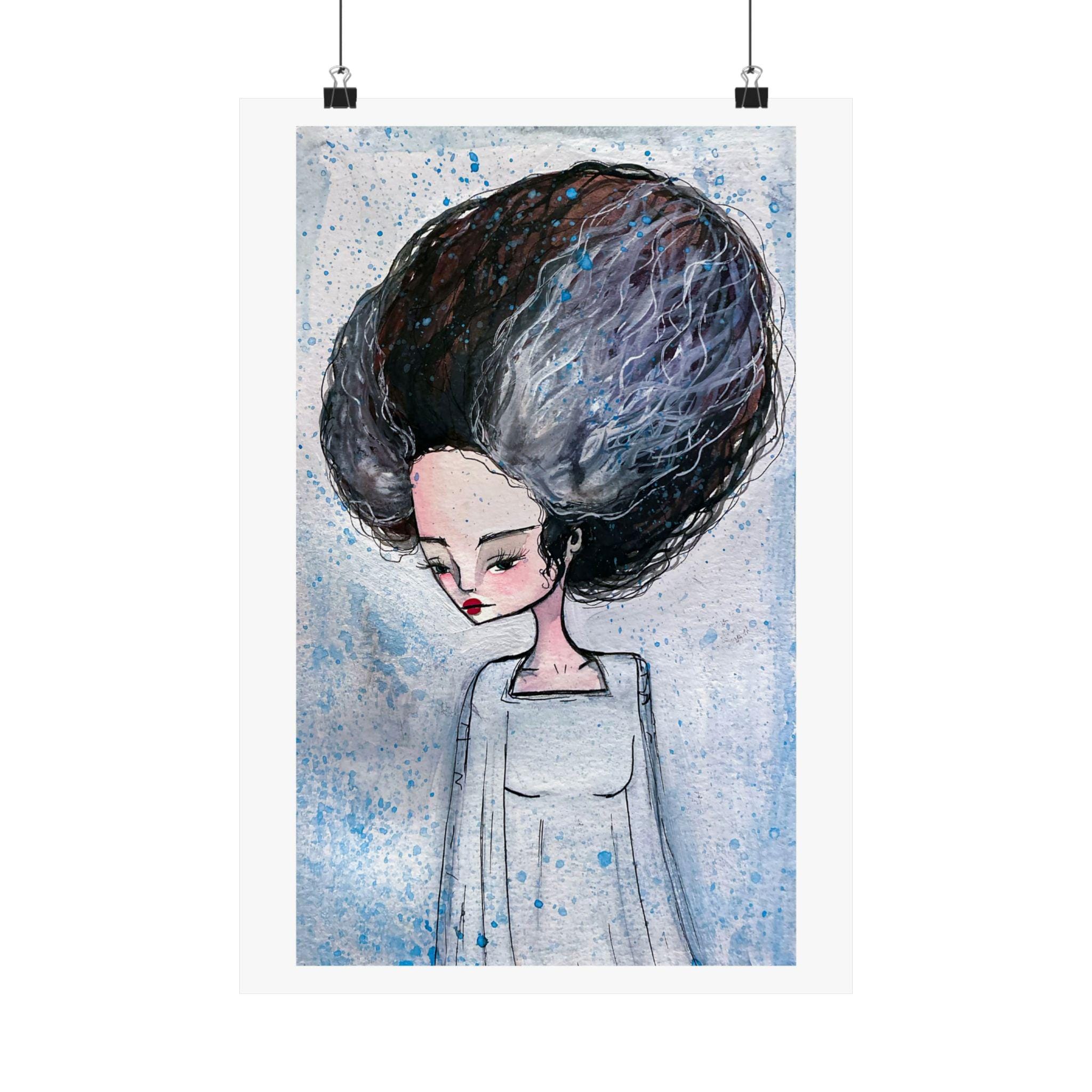 The Bride of Frankenstein Portrait · Poster Print