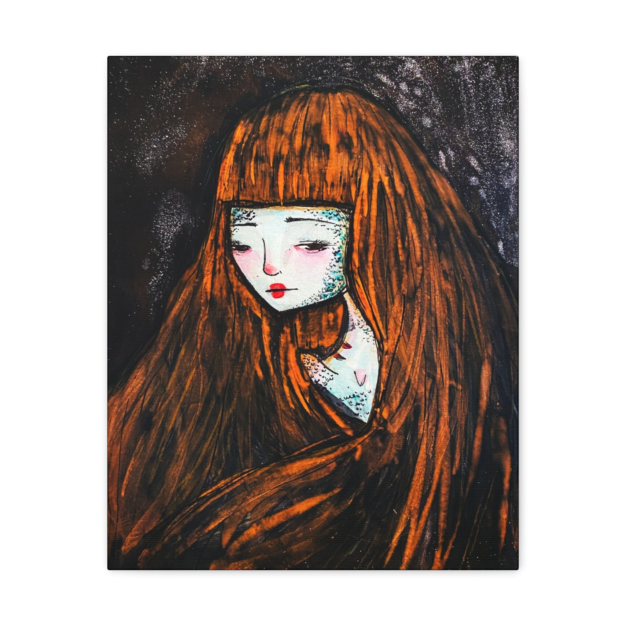 Monster Self Portrait · Canvas Print