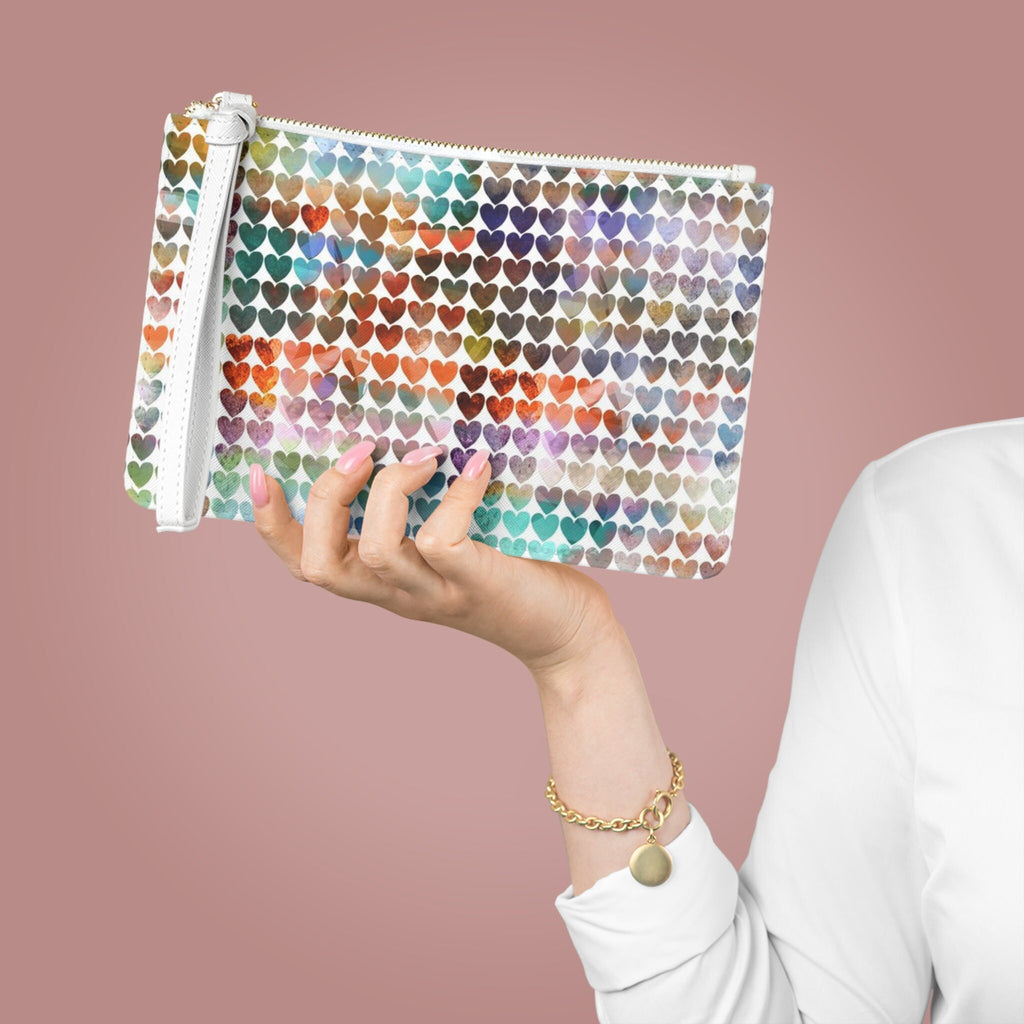 Rainbow Hearts Pantone · Clutch Bag