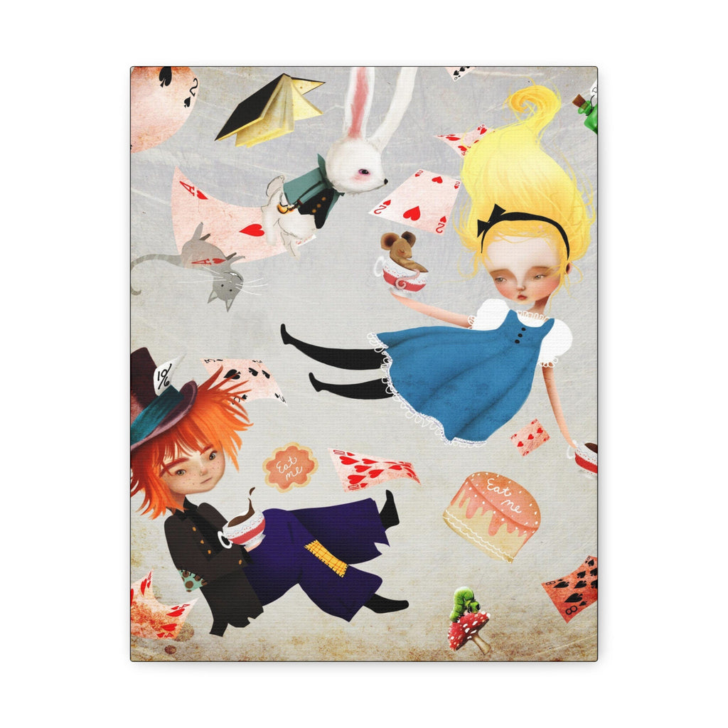 Alice and the Caterpillar · Canvas Print