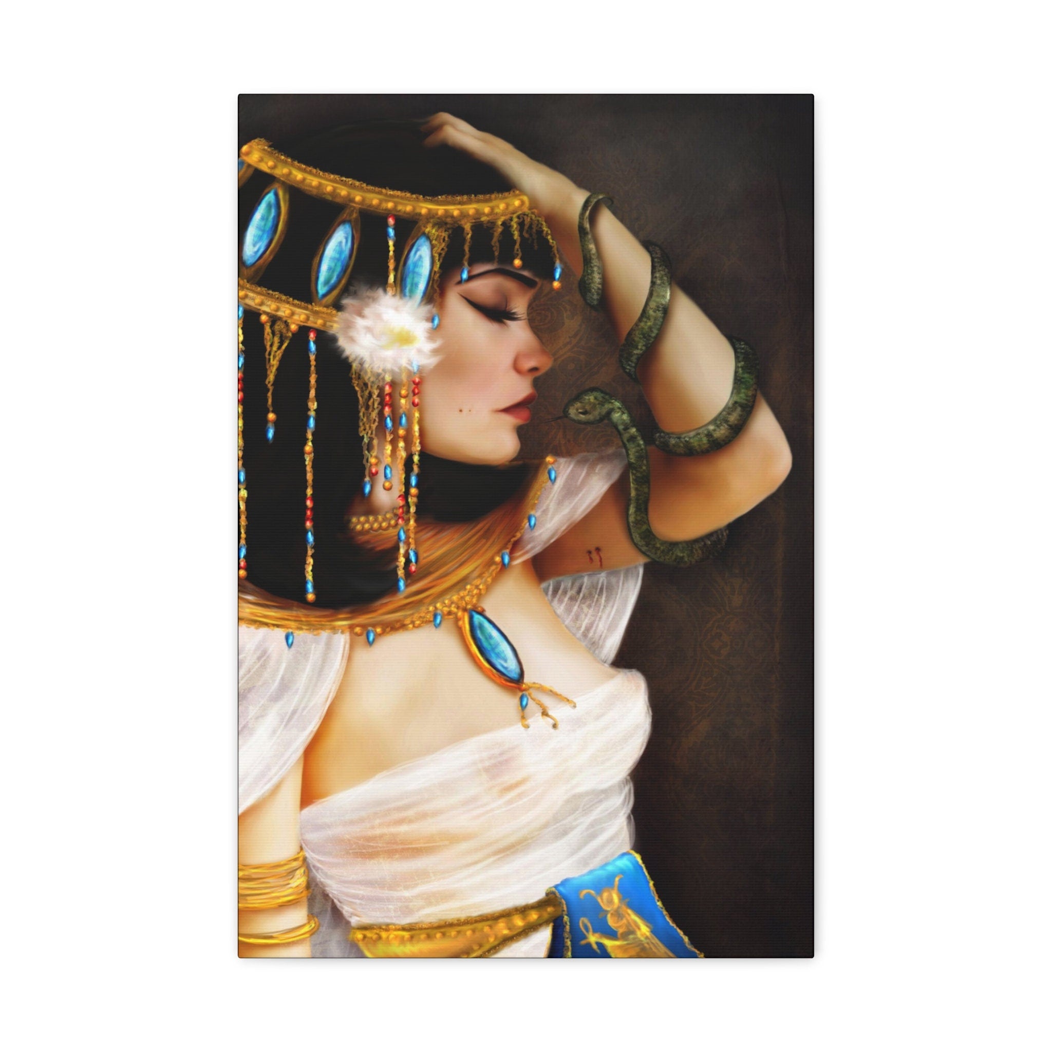 Cleopatra and the Serpent · Canvas Print