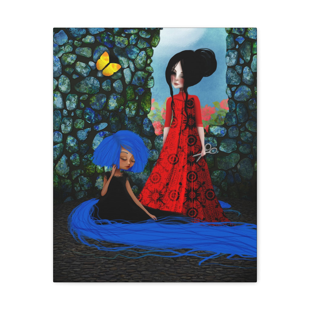 Rapunzel and Gothel · Canvas Print
