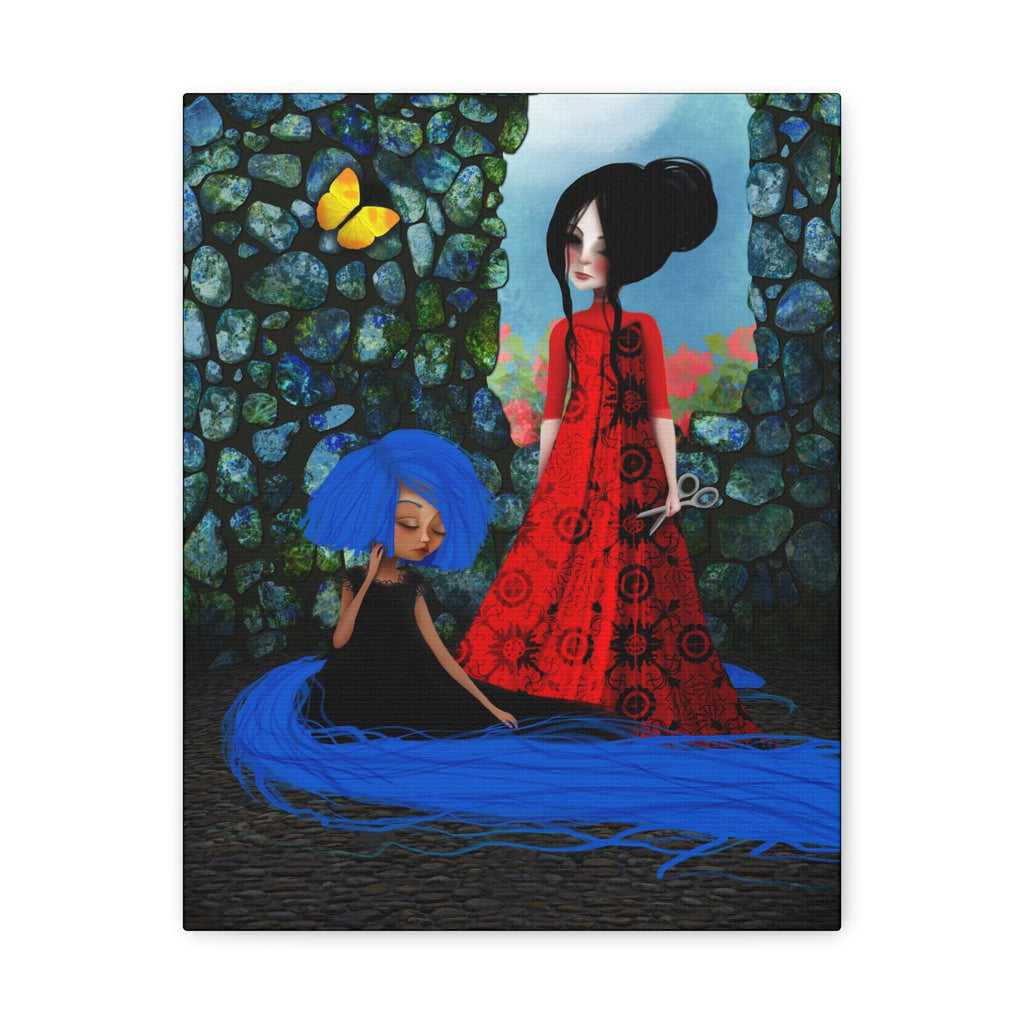Rapunzel and Gothel · Canvas Print