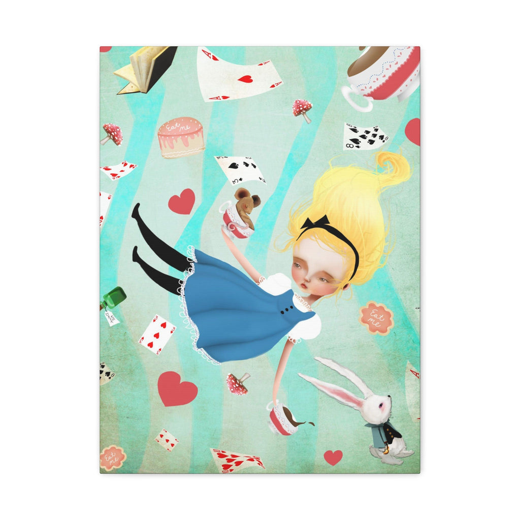 Alice Falling · Canvas Print