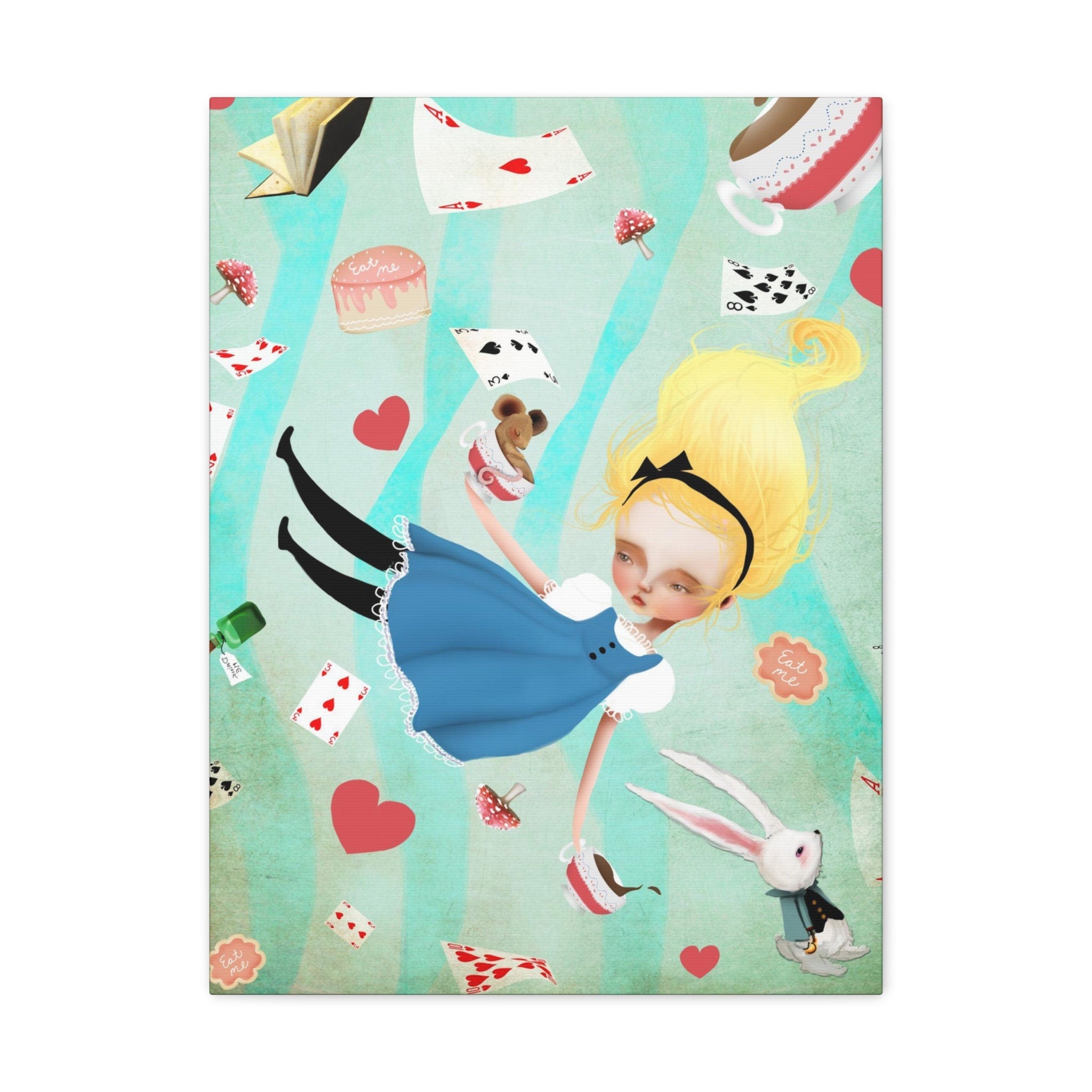 Alice Falling · Canvas Print