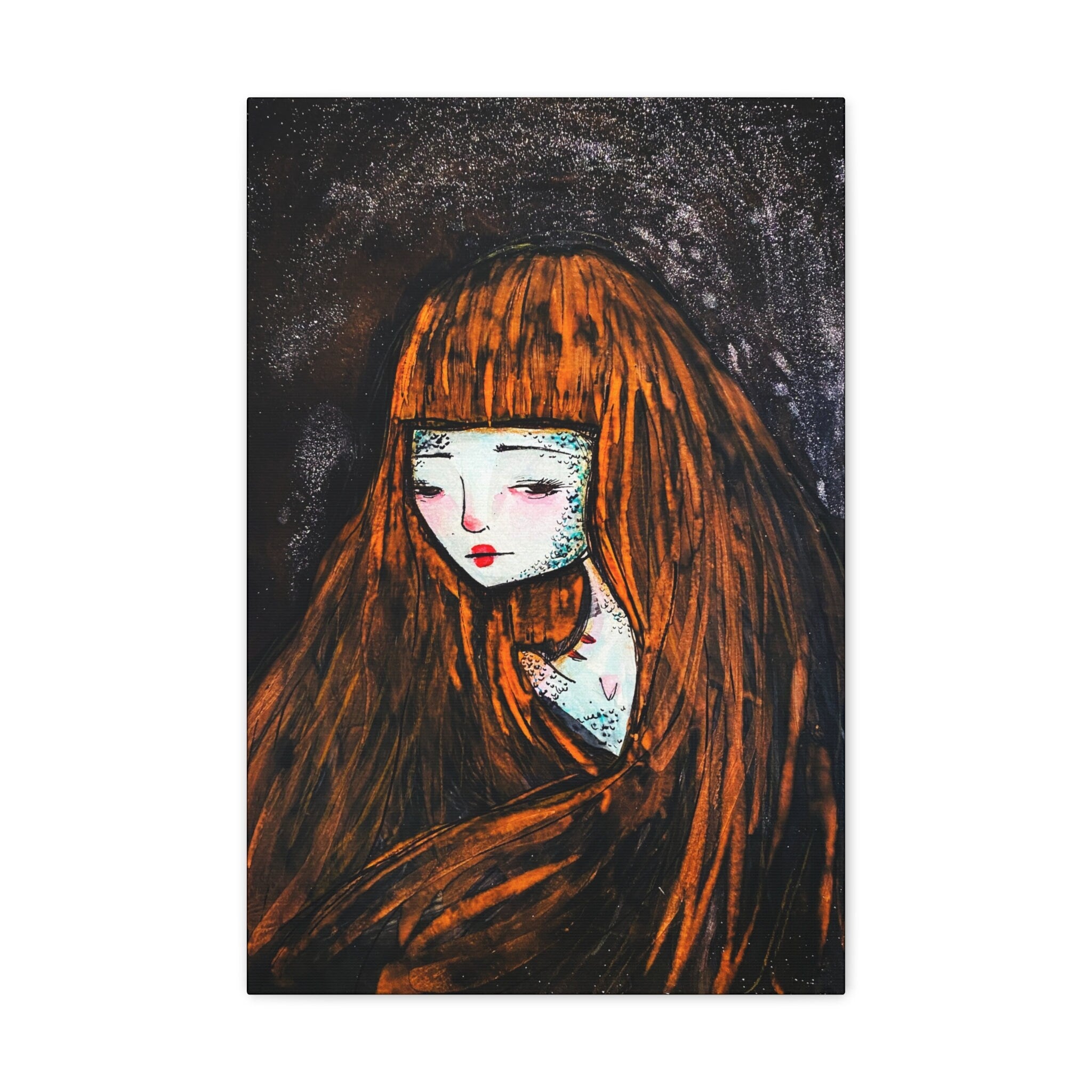 Monster Self Portrait · Canvas Print