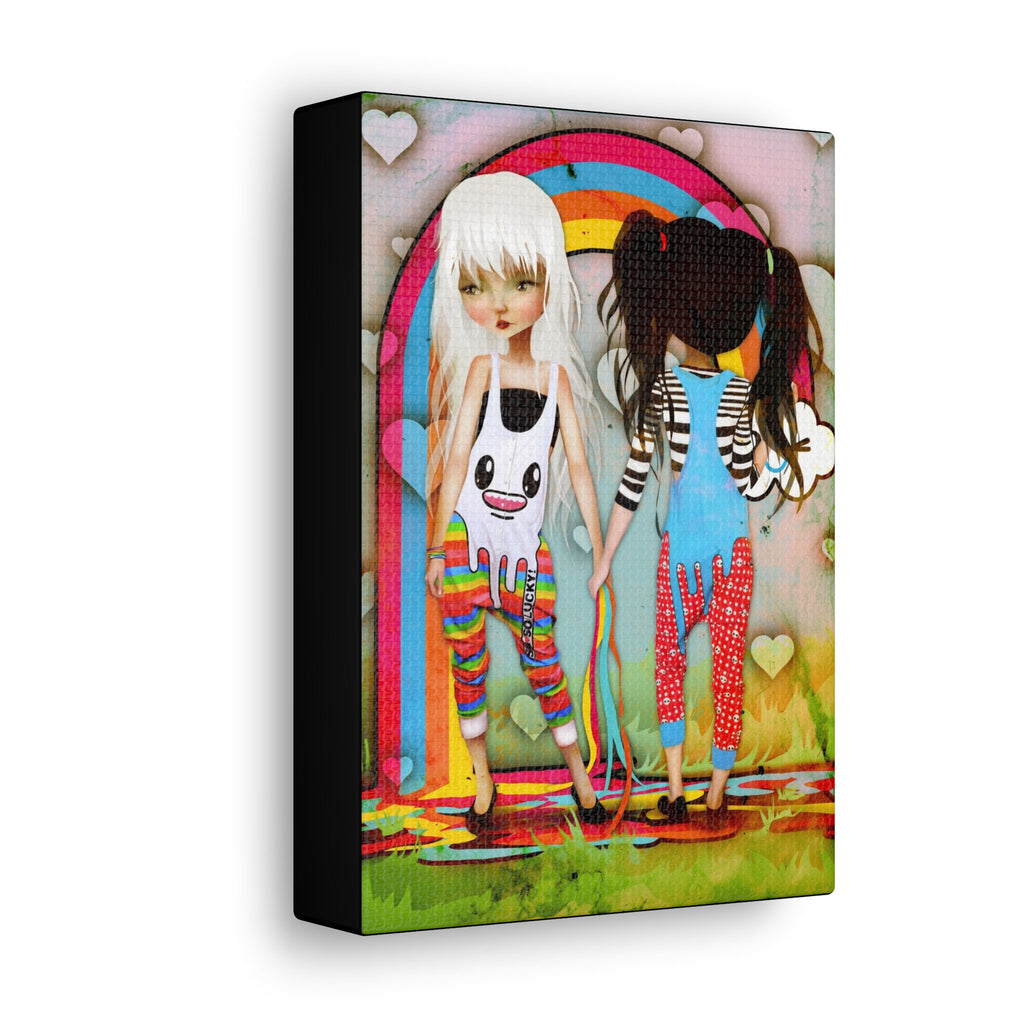 So So Happy Rainbow · Canvas Print