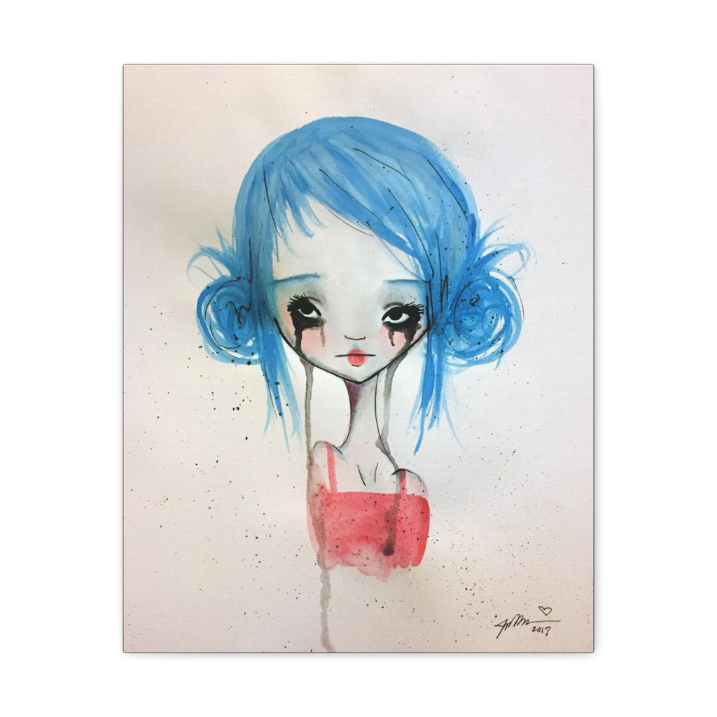 Blue Girl · Canvas Print