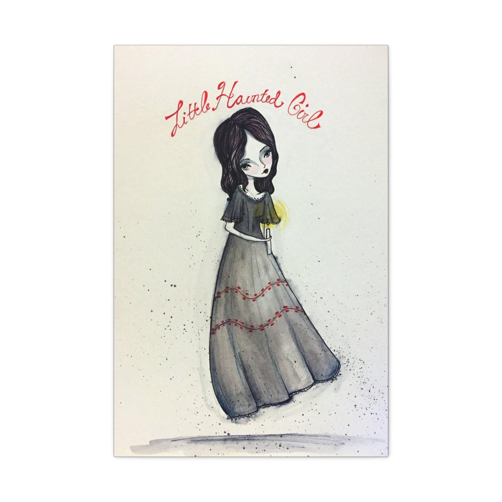 Little Haunted Girl · Canvas Print