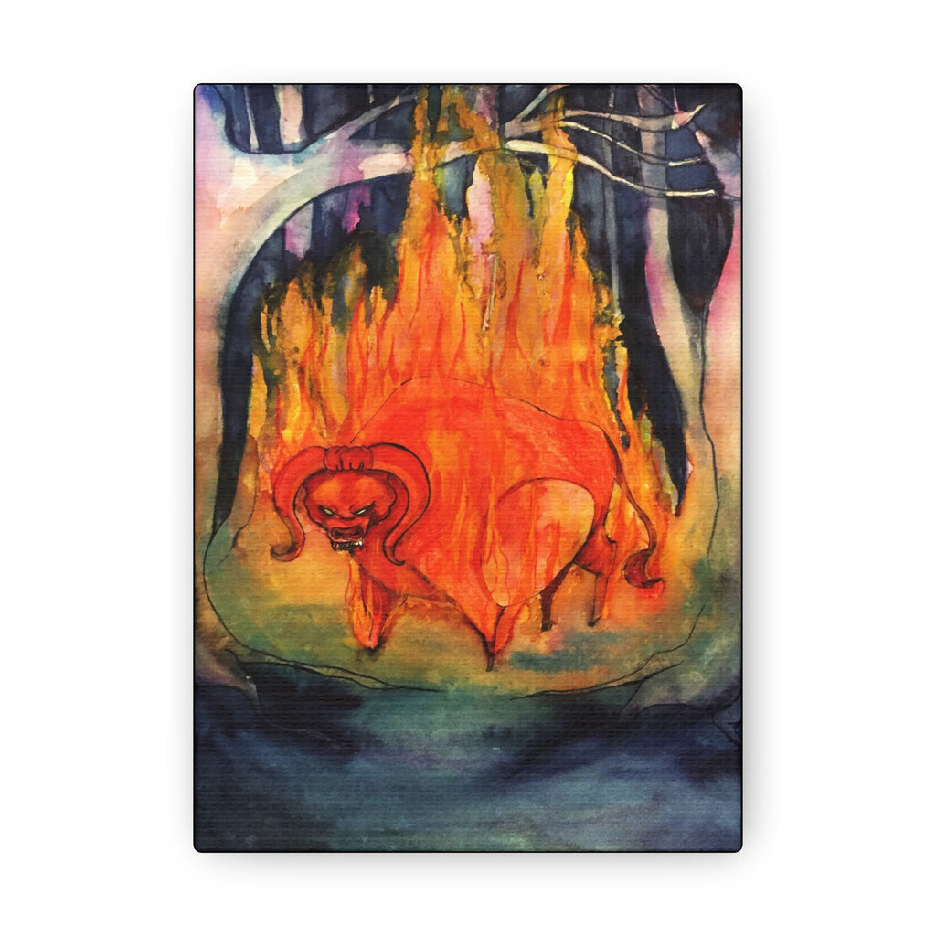 The Red Bull · Canvas Print