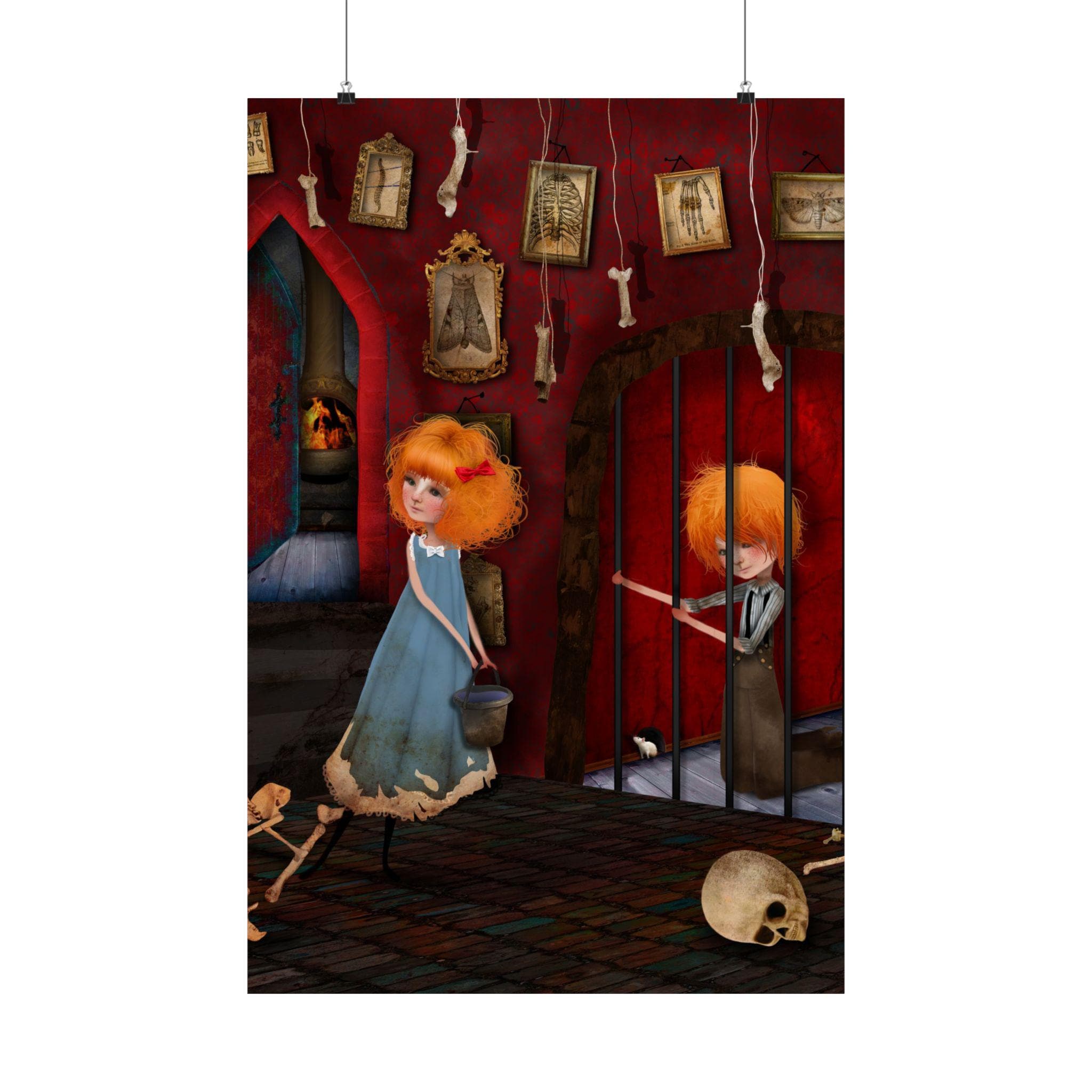 Hansel and Gretel Captive · Poster Print