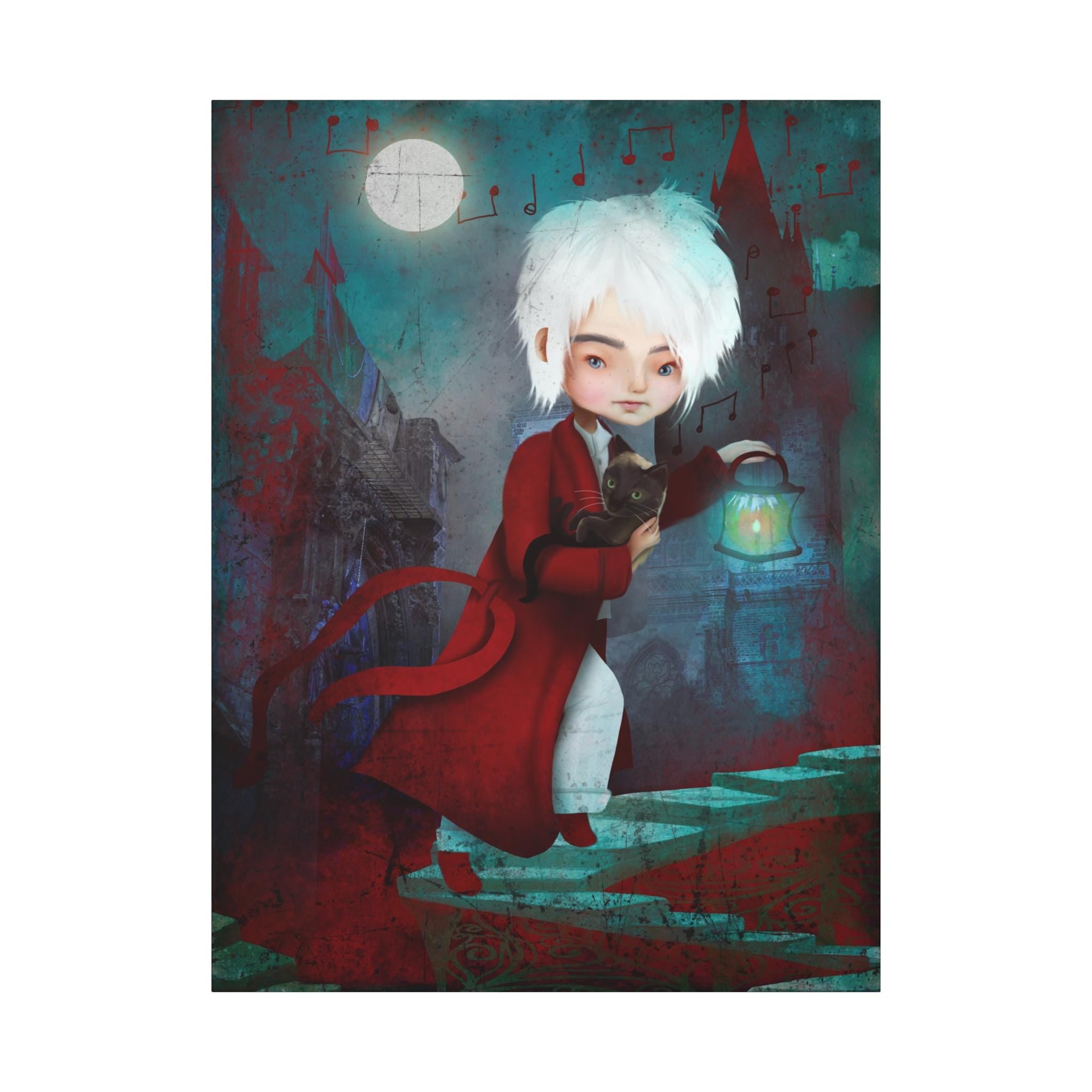 Wee Willie Winkie Running Through the Town · Canvas Print