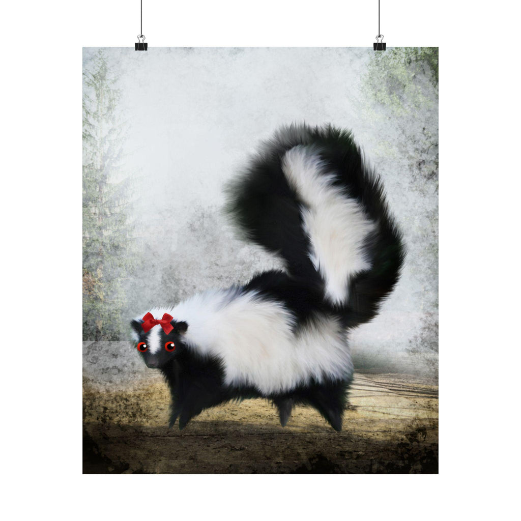 Ms. Skunk on her Own · Poster Print