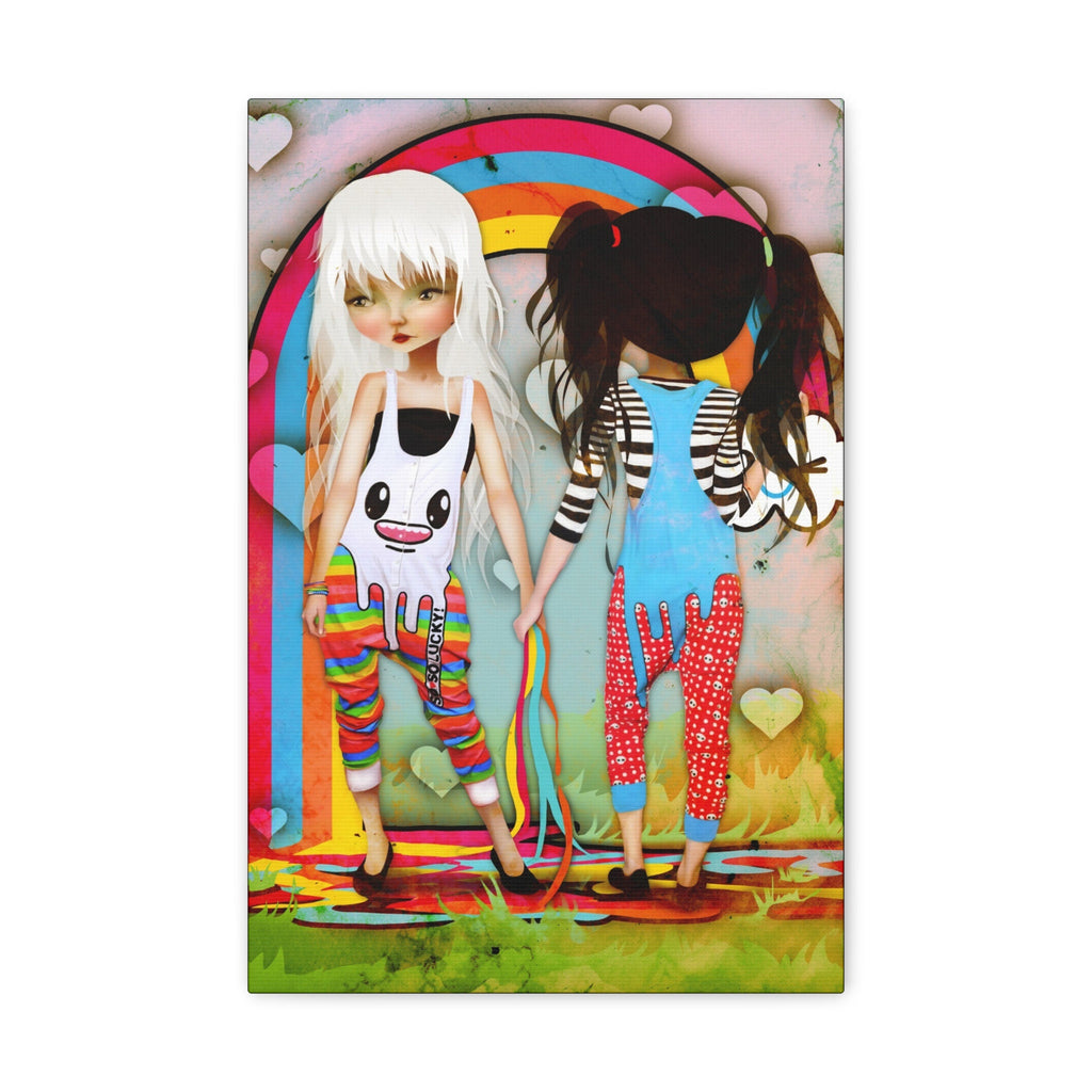 So So Happy Rainbow · Canvas Print