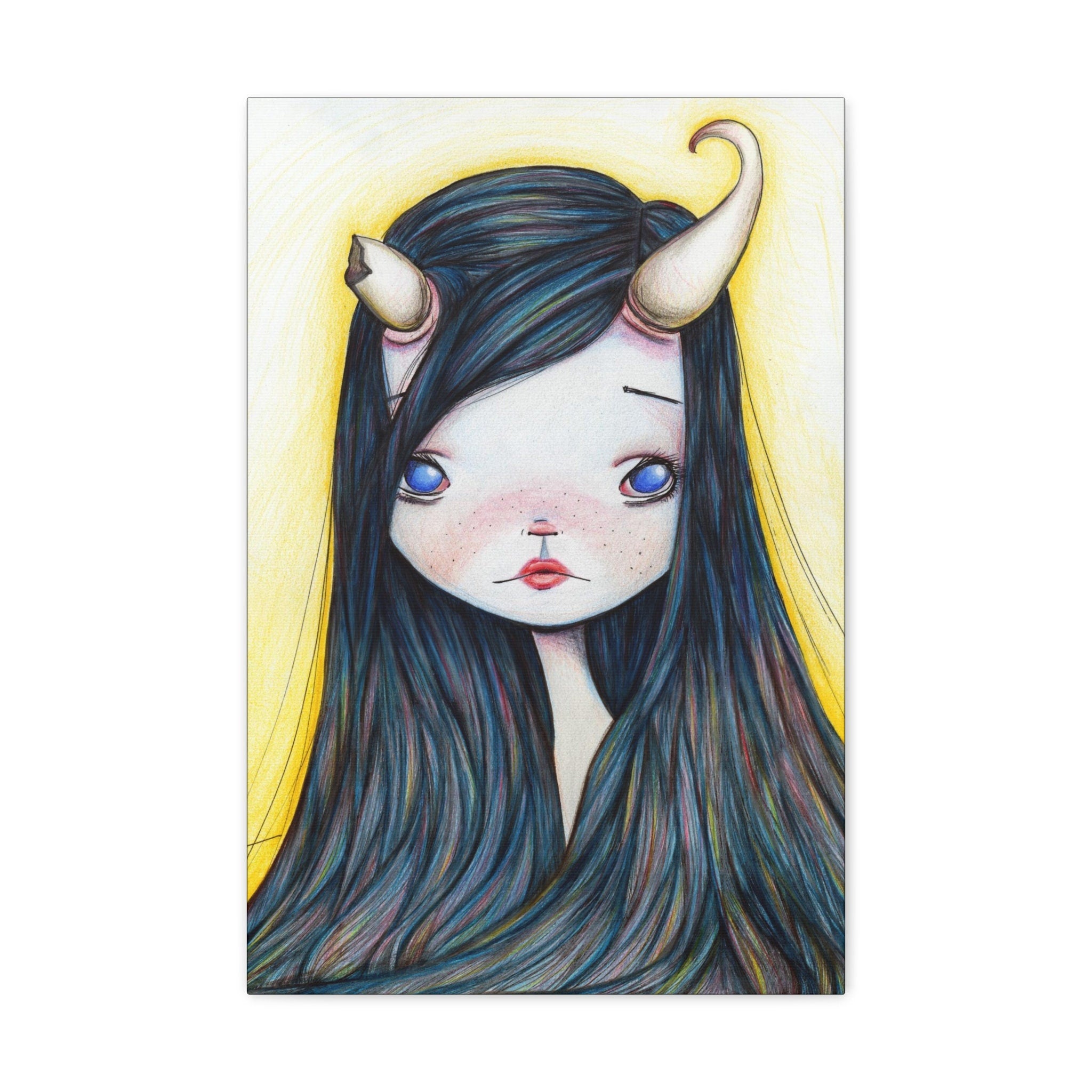 Lonely Girl · Canvas Print