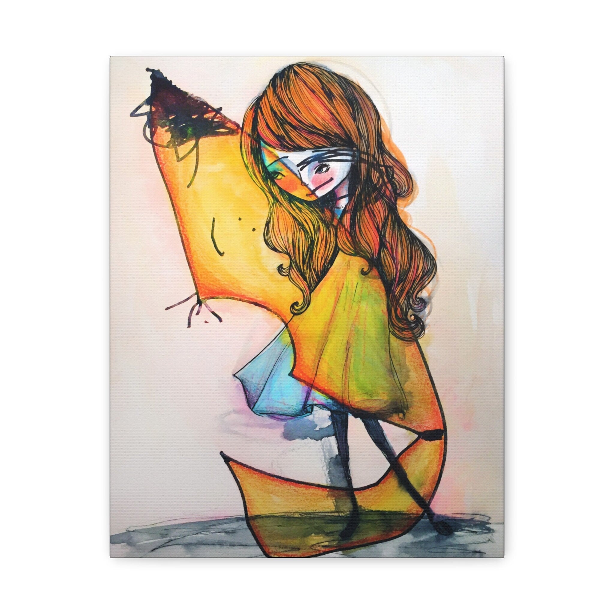 Yellow Friend · Canvas Print